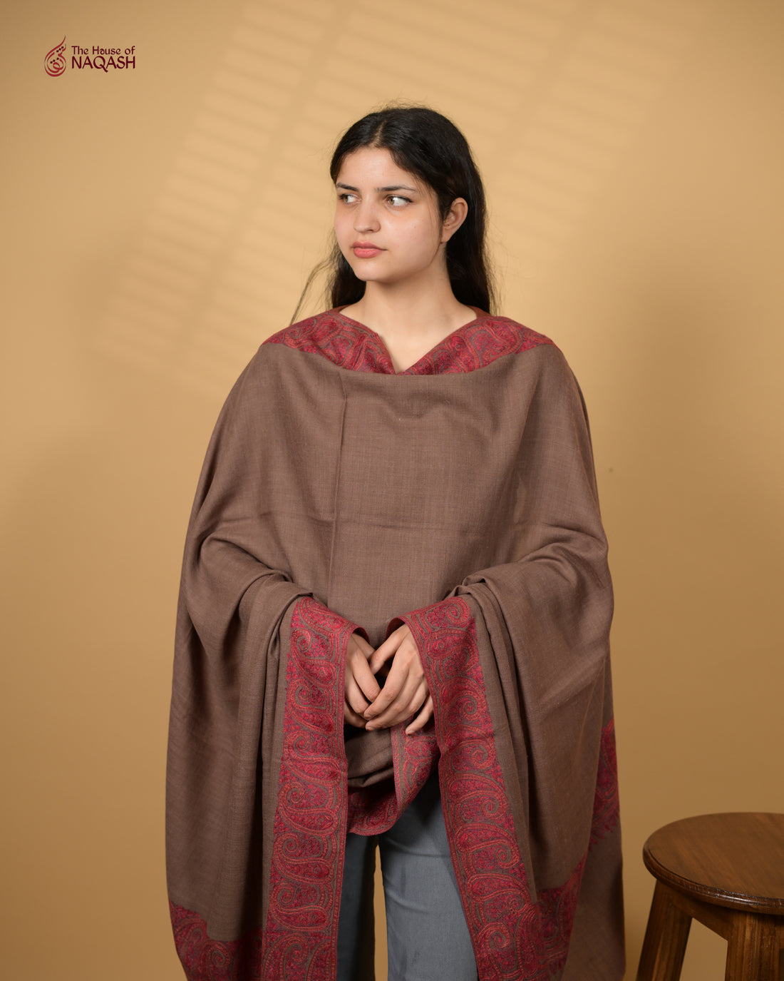 Lunar Veil Woolen Shawl