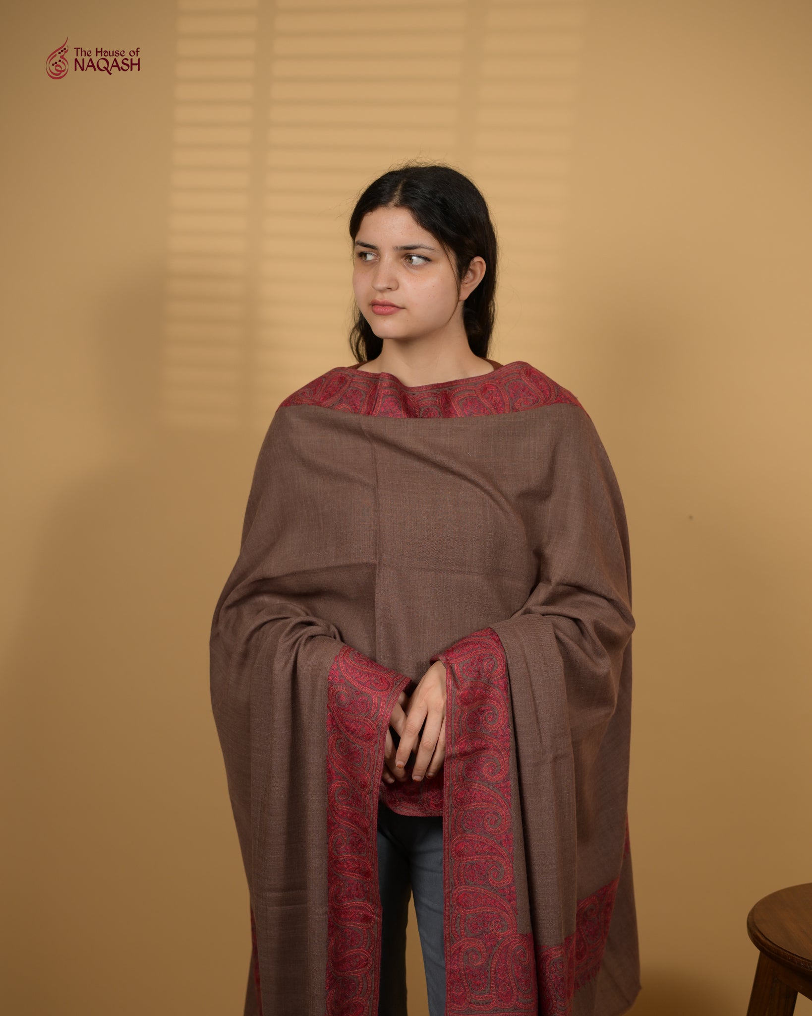 Lunar Veil Woolen Shawl