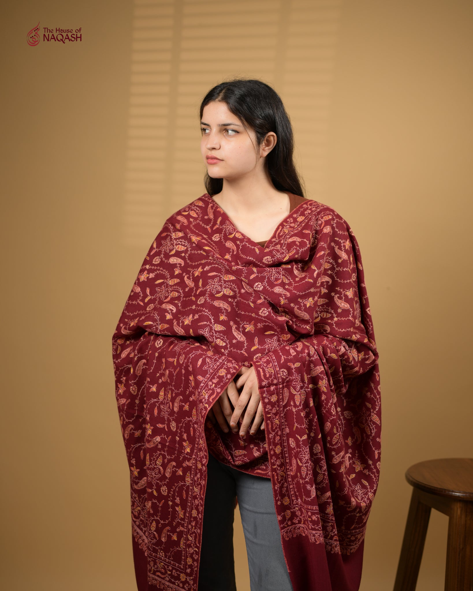 Rogue Ember Woolen Shawl