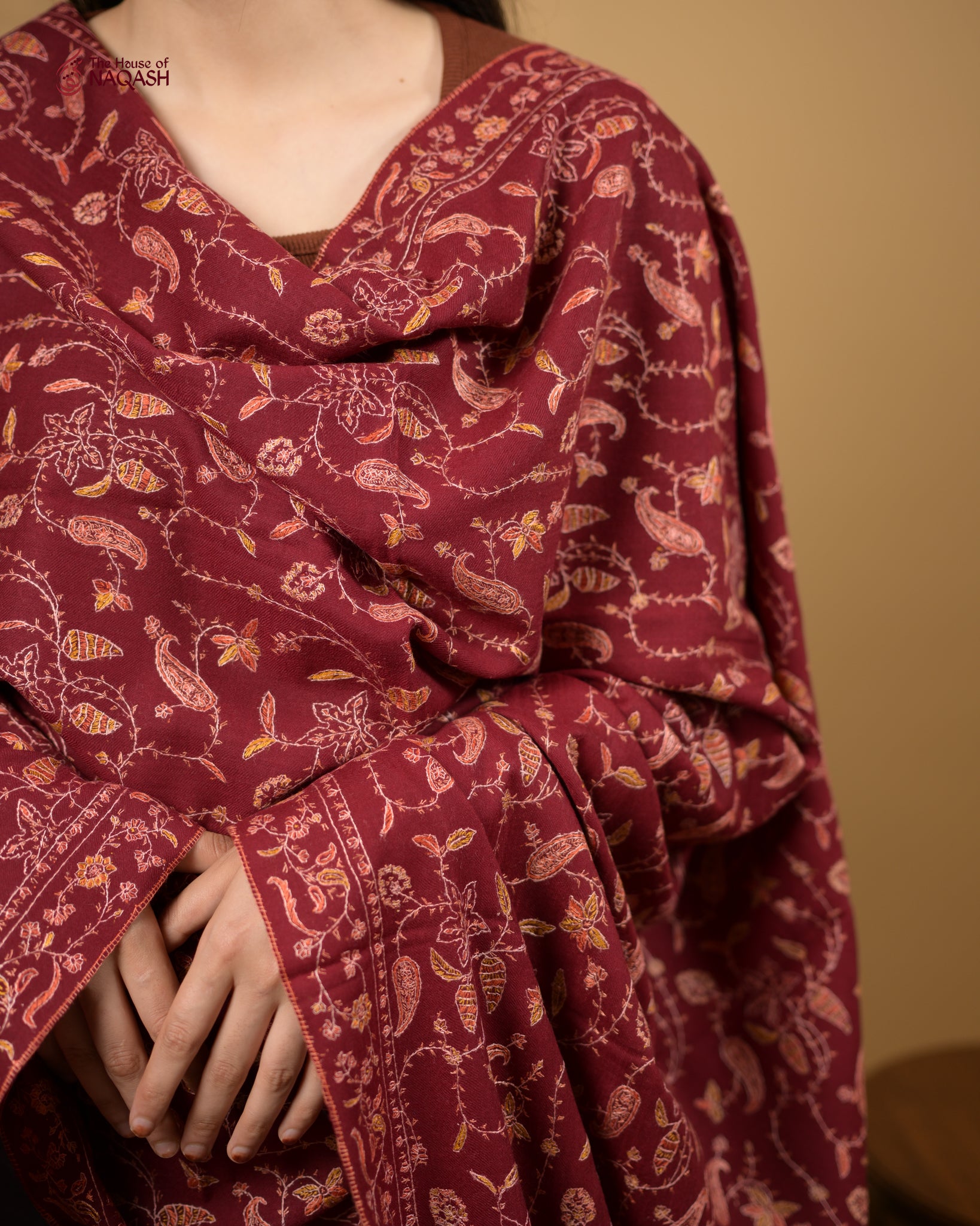 Rogue Ember Woolen Shawl