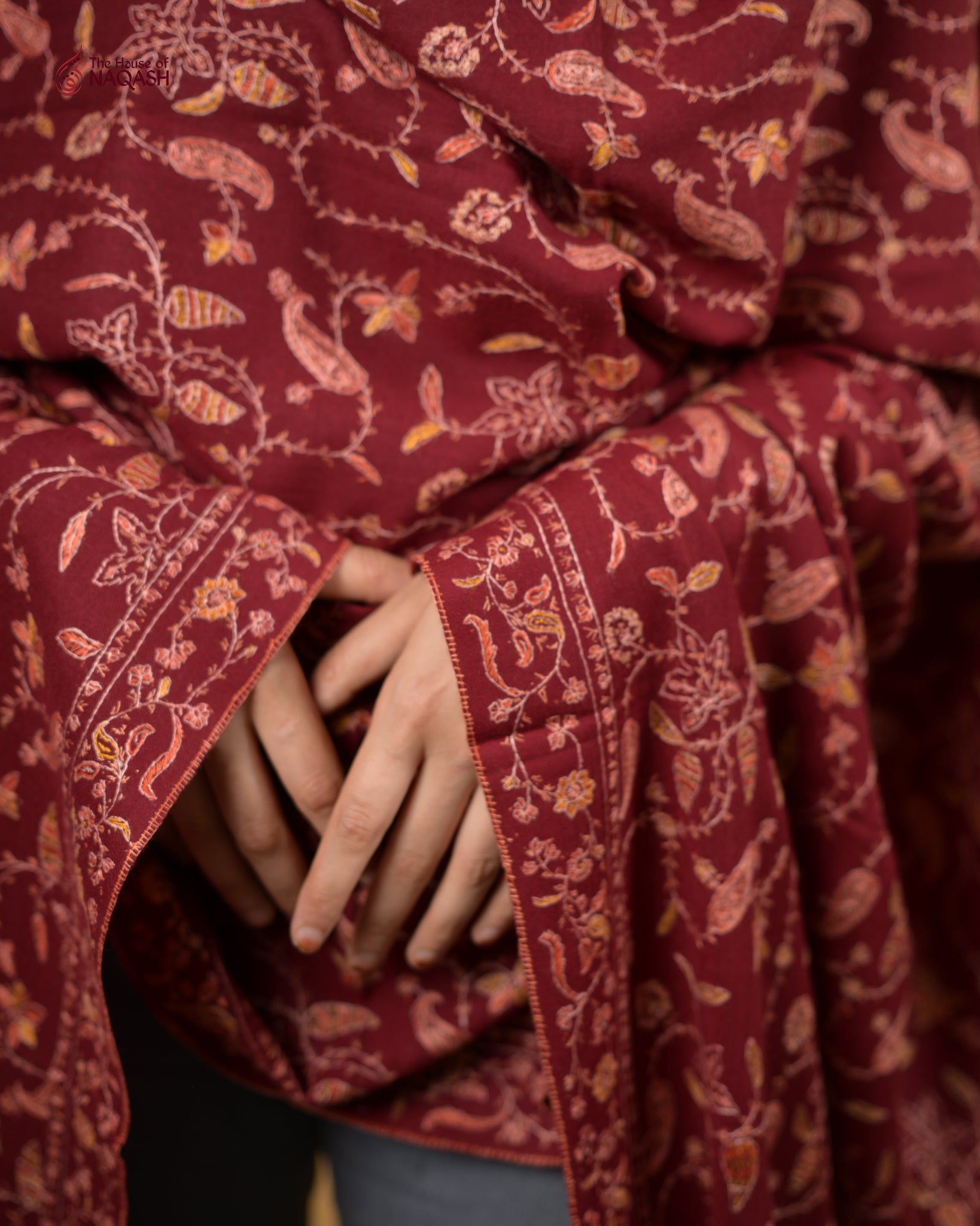 Rogue Ember Woolen Shawl