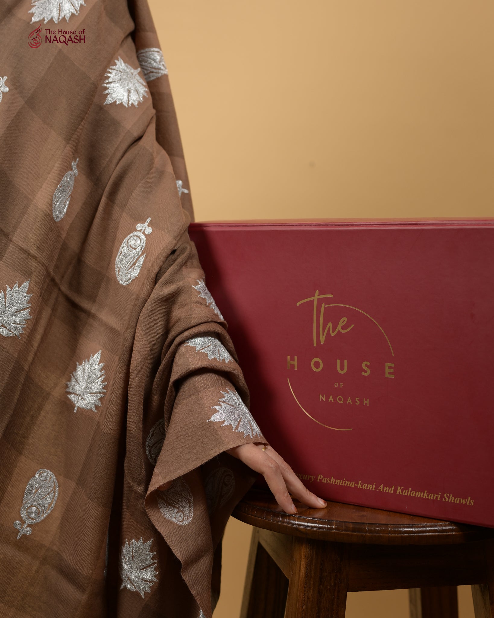 Regal Kashmiri Tilla Shawl