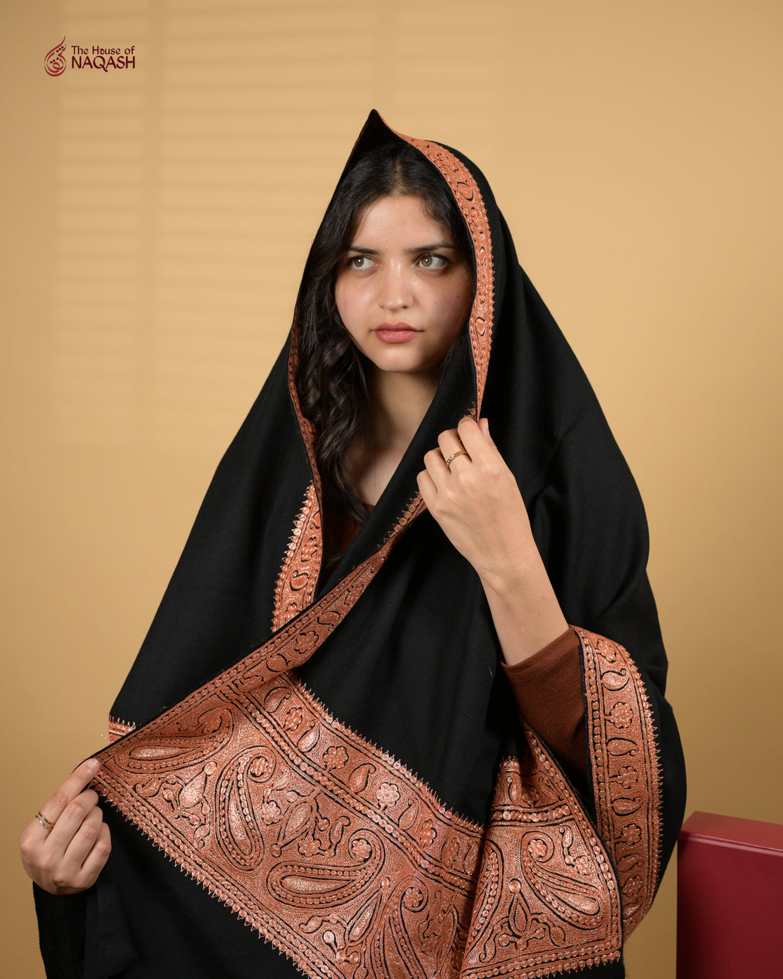 Kashmiri Heritage Tilla Shawl