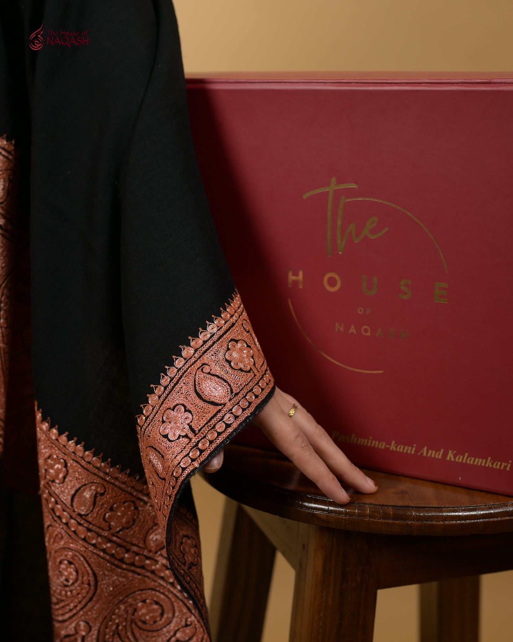 Kashmiri Heritage Tilla Shawl