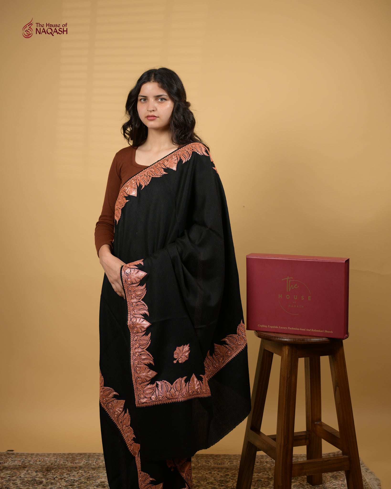 Exquisite Kashmiri Tilla Shawl