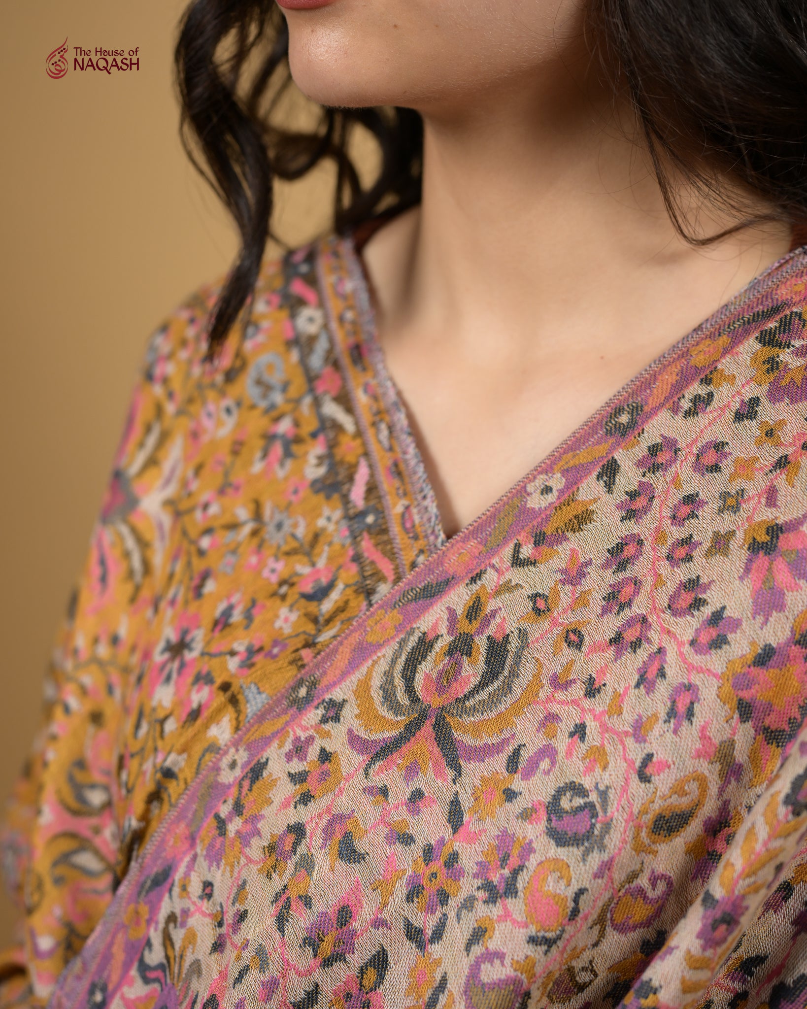 Golden Sands Reversible Shawl