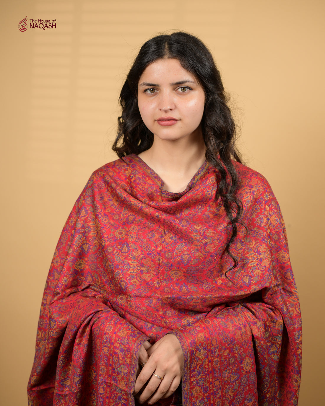 Rosewater Velvet Shawl