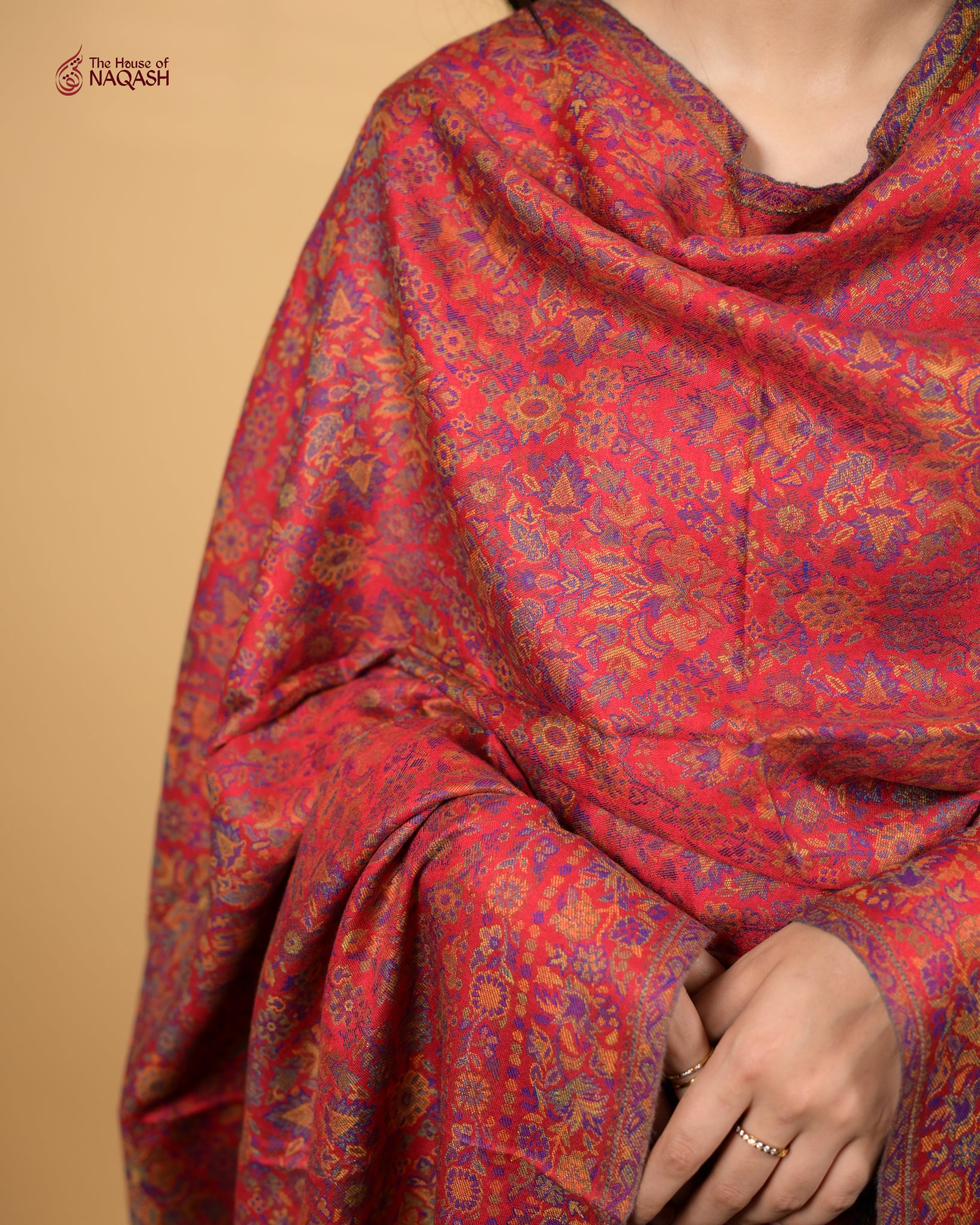Rosewater Velvet Shawl