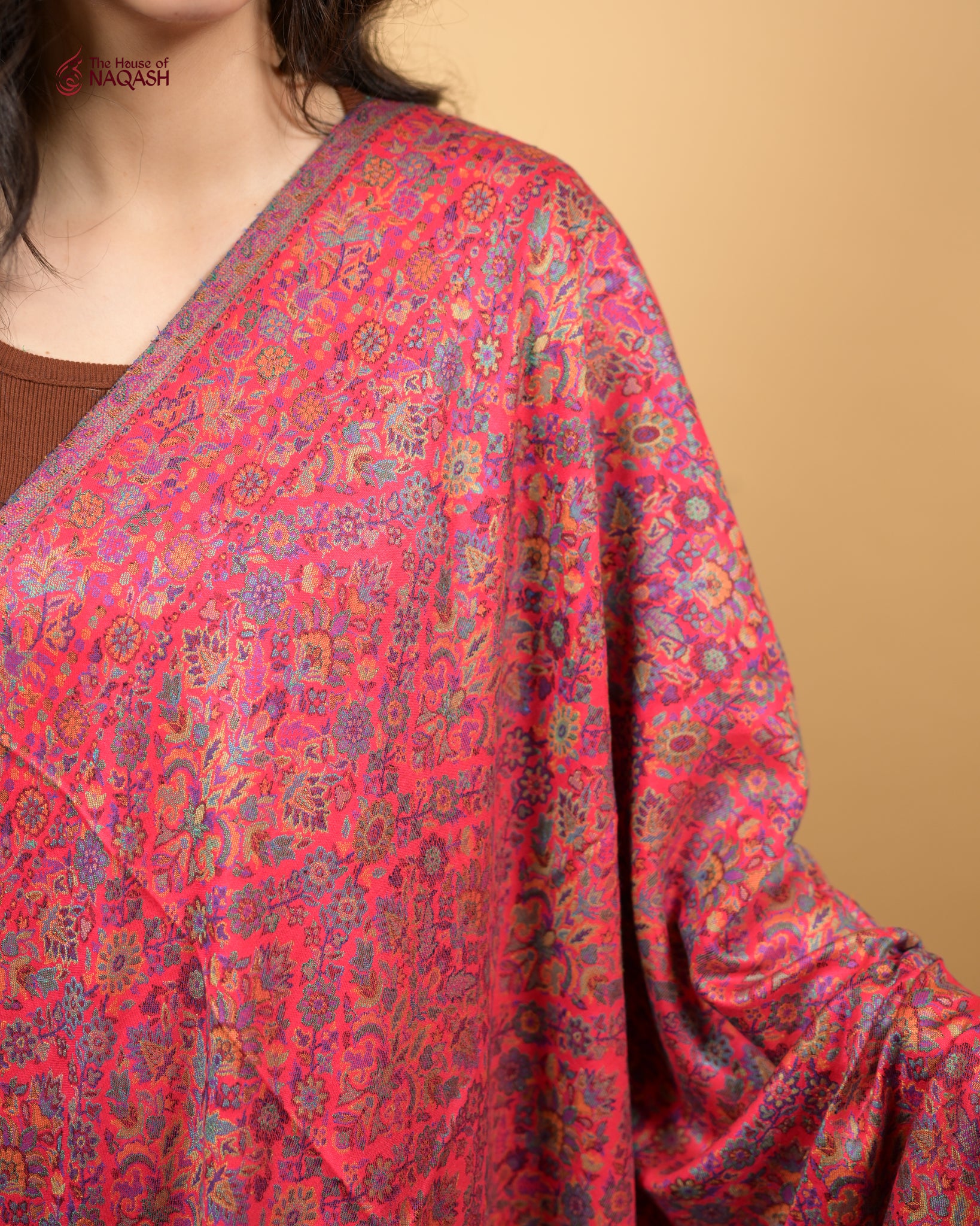 Blush Silk Shawl