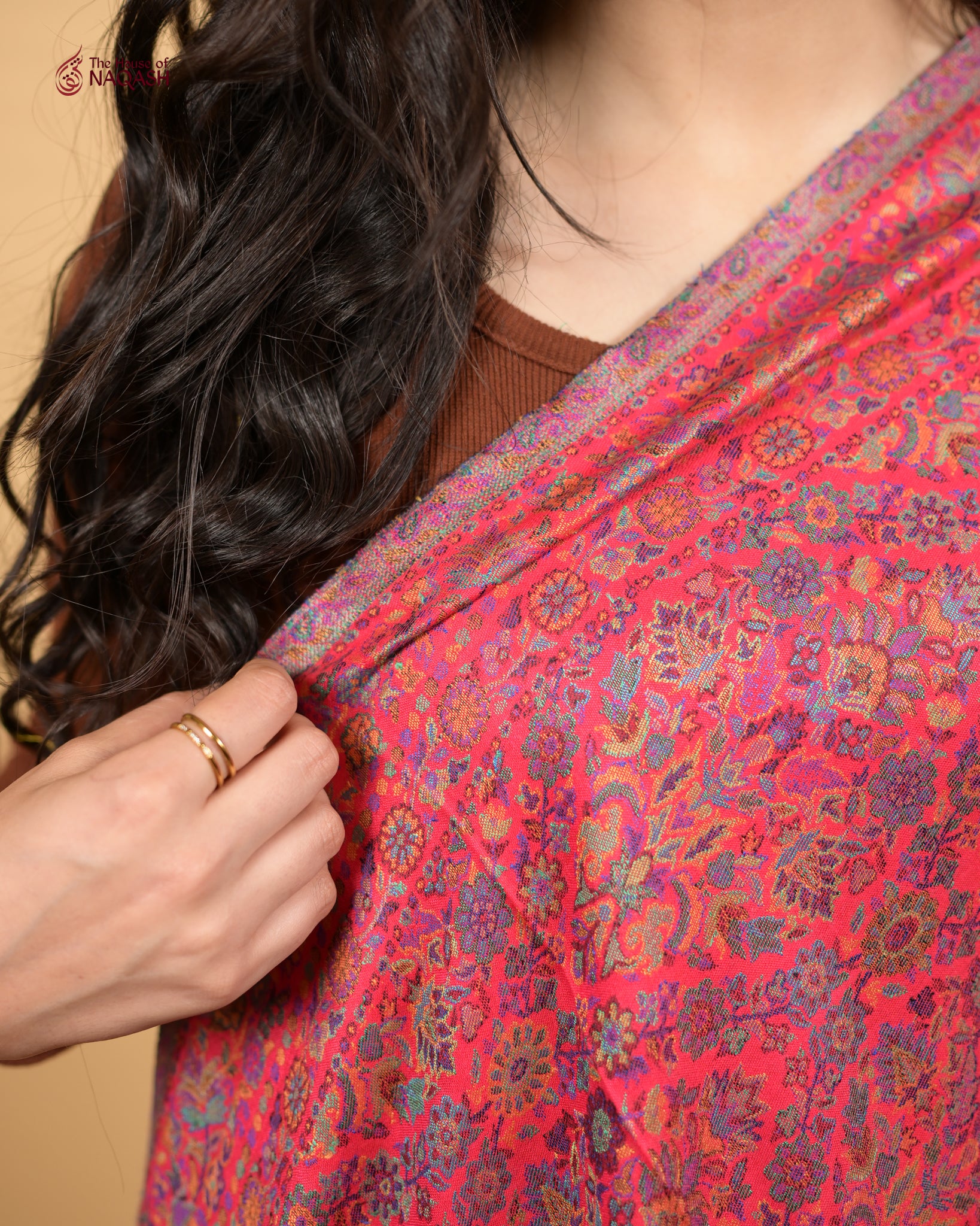 Blush Silk Shawl