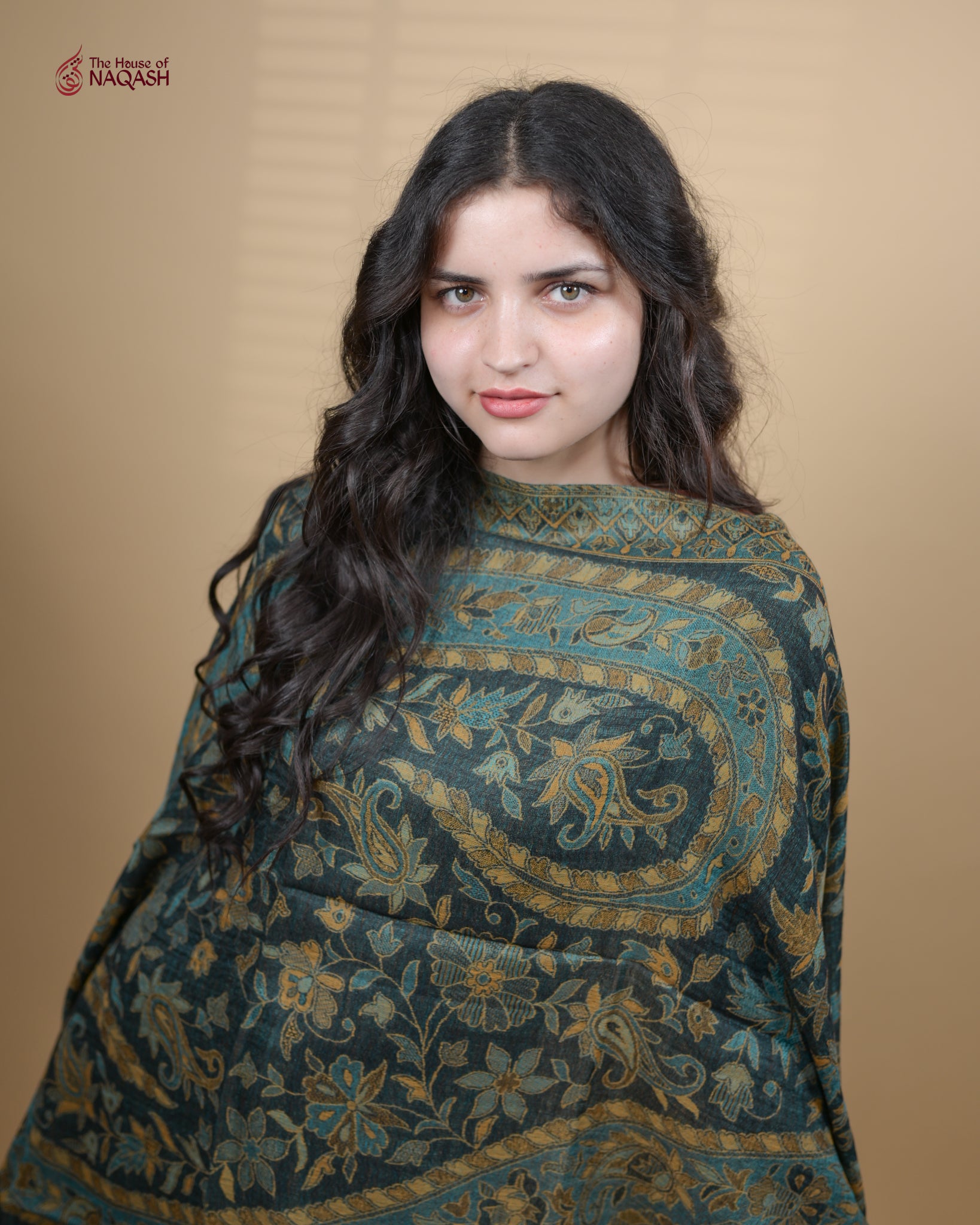 Verdant Weave Jamawar Stole