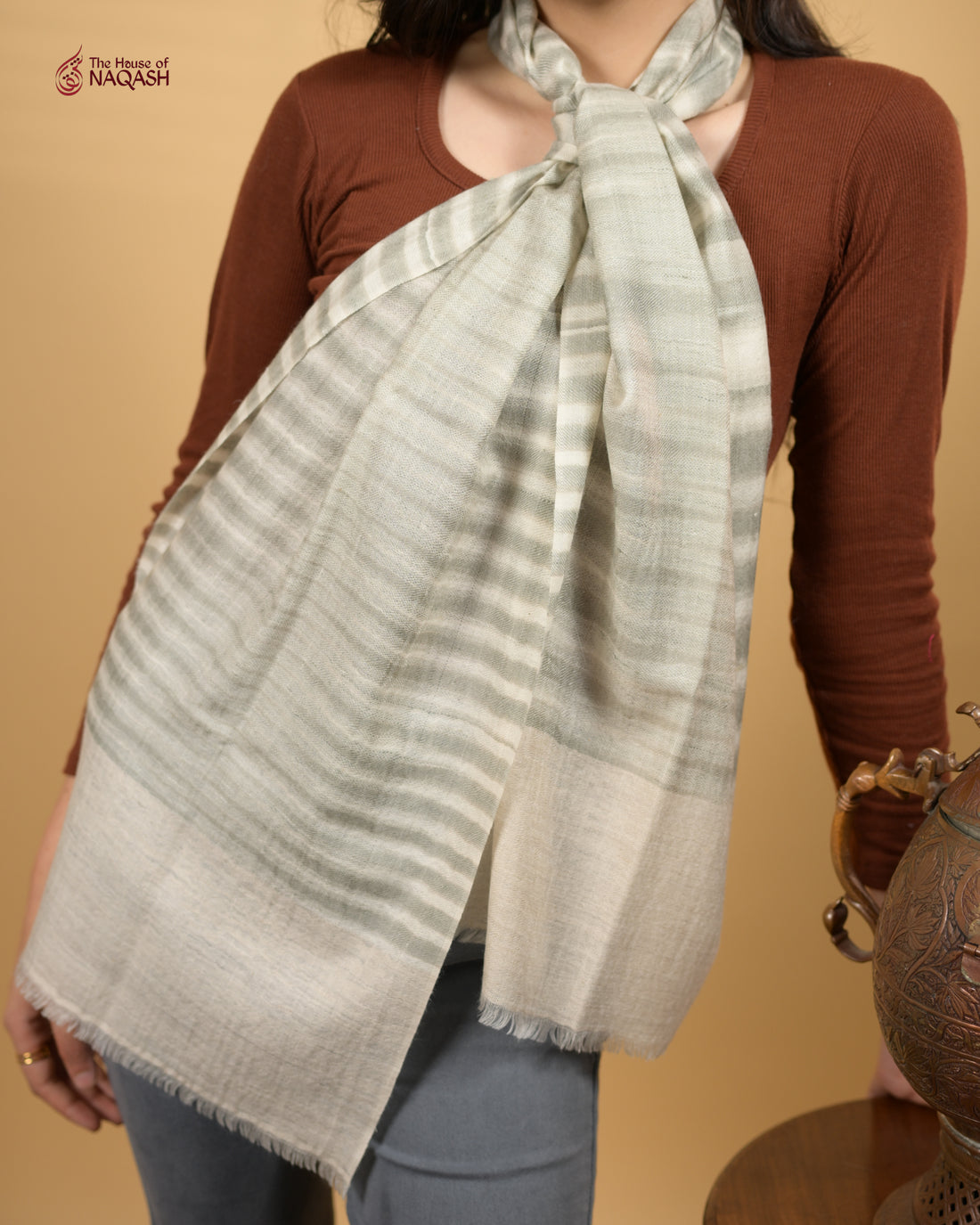 Posh Greyscale Elegance Wrap
