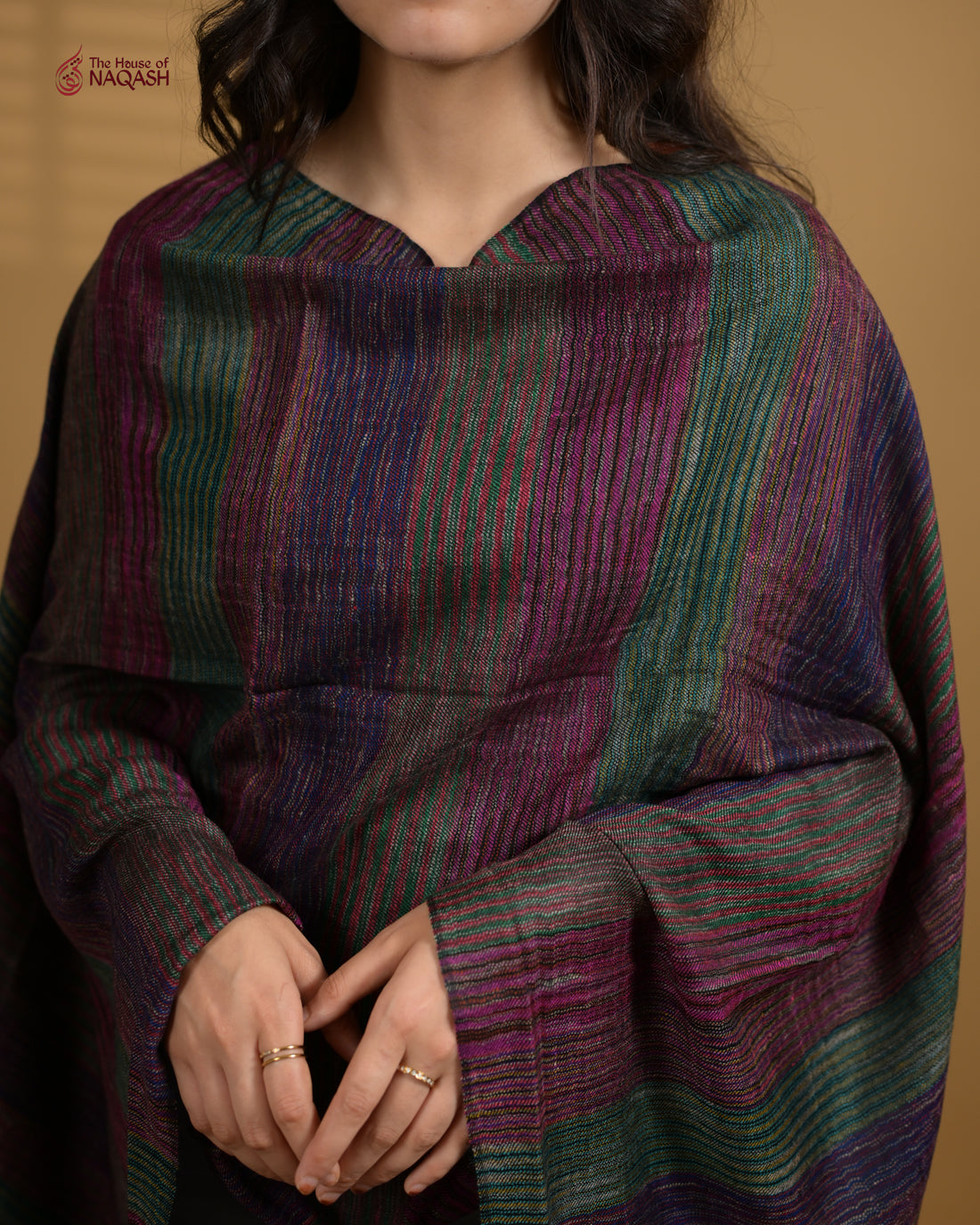 Ash Gray Striped Wrap