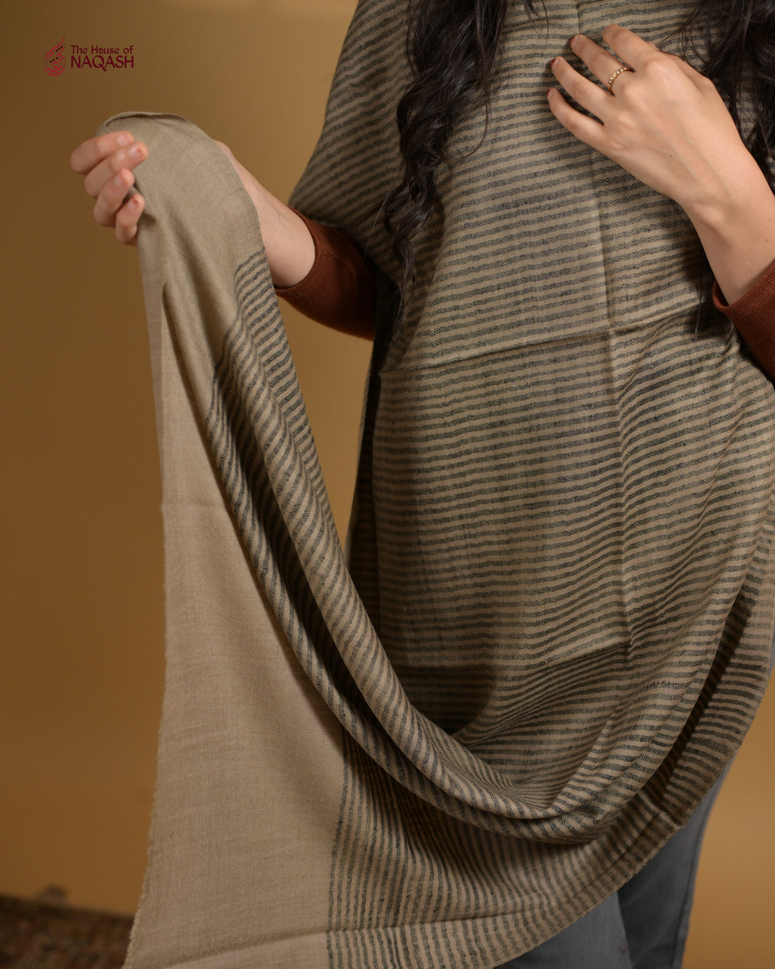 Café Noir Striped Wrap