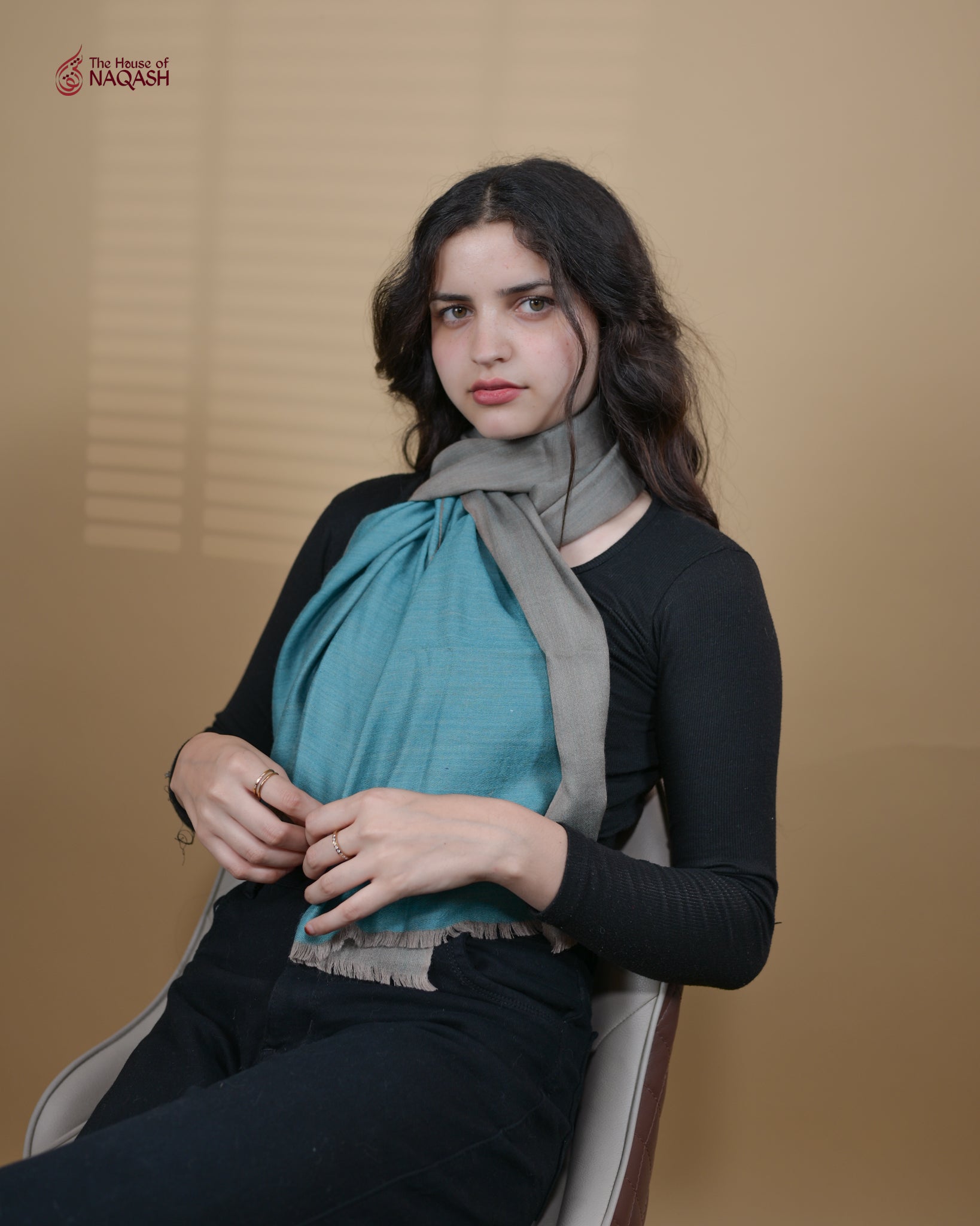 Ocean Breeze Reversible Woolen Scarf
