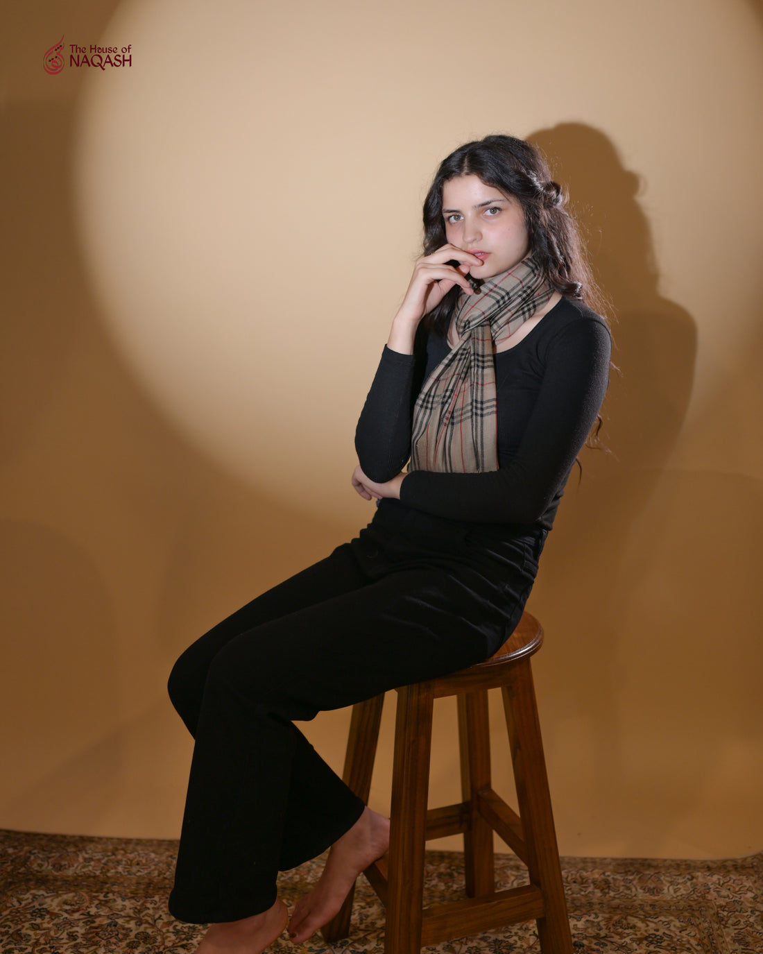 Autumn Ember Wool Scarf