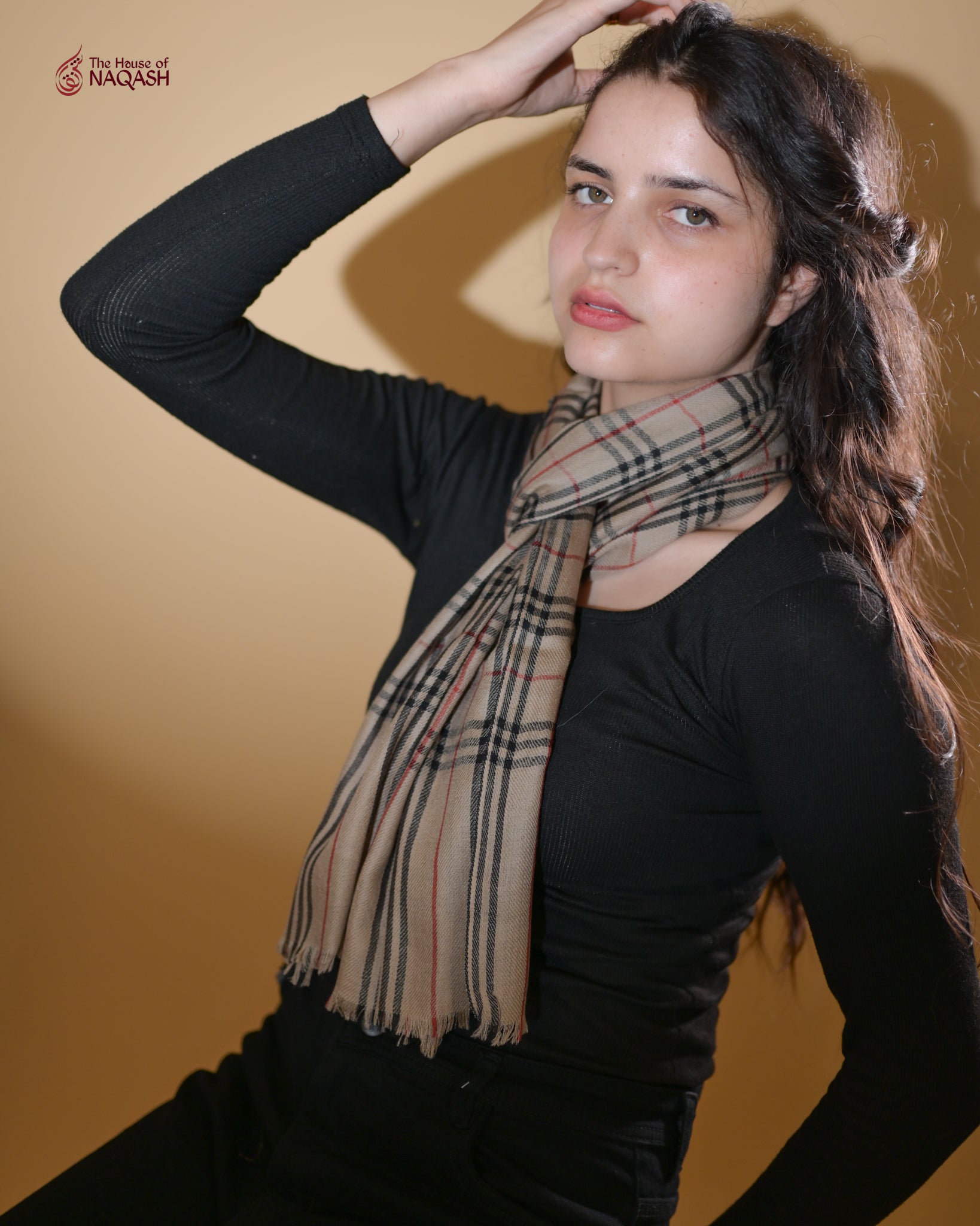 Autumn Ember Wool Scarf