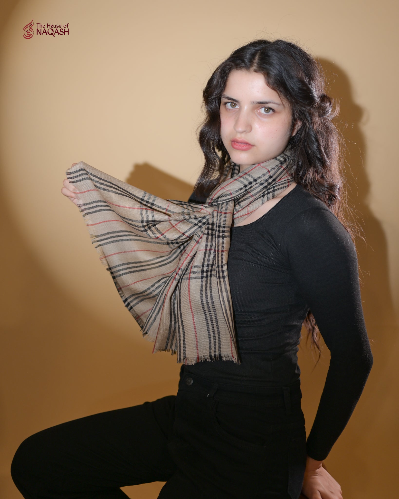 Autumn Ember Wool Scarf