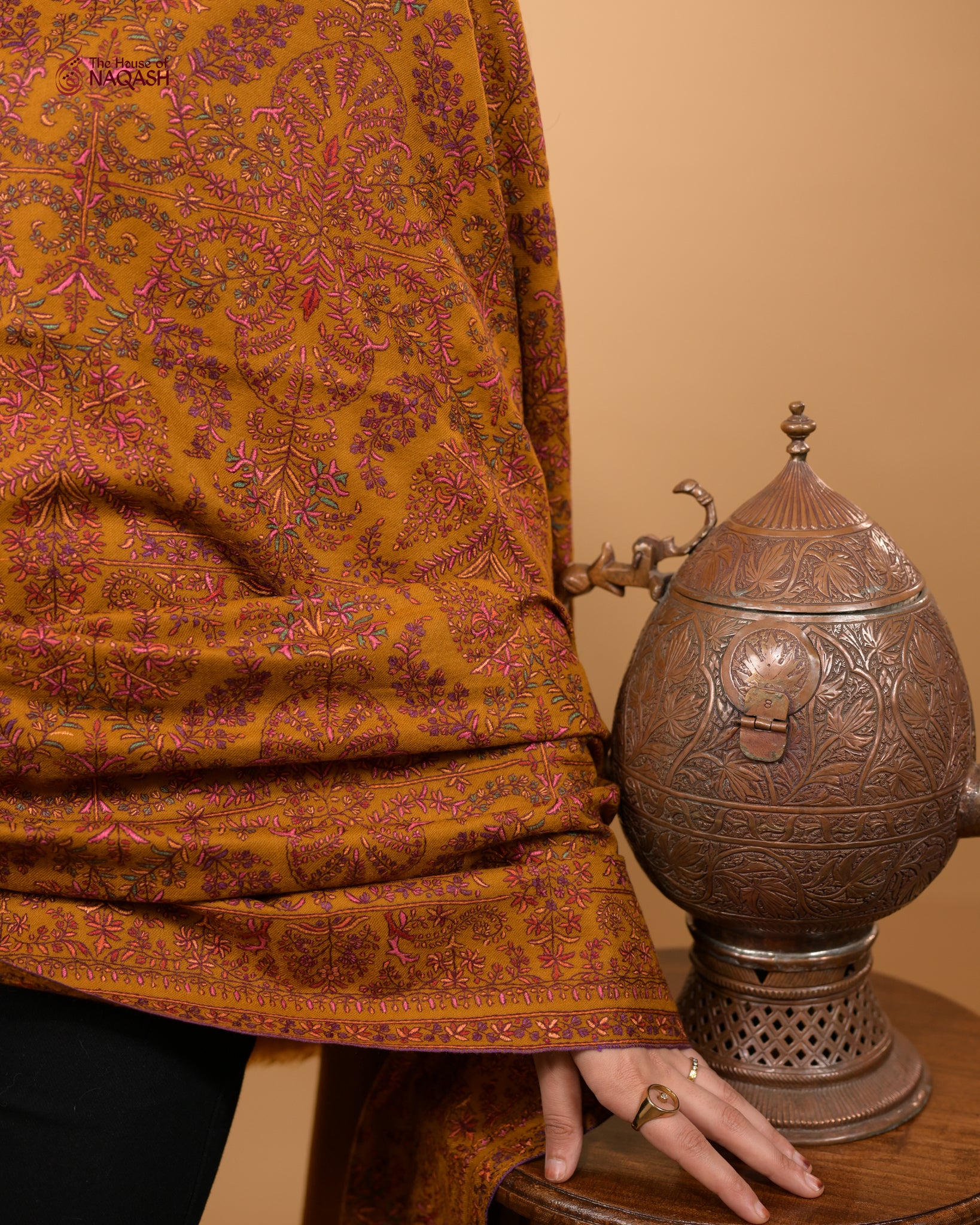 Mustarad Jama GI Pashmina Shawl