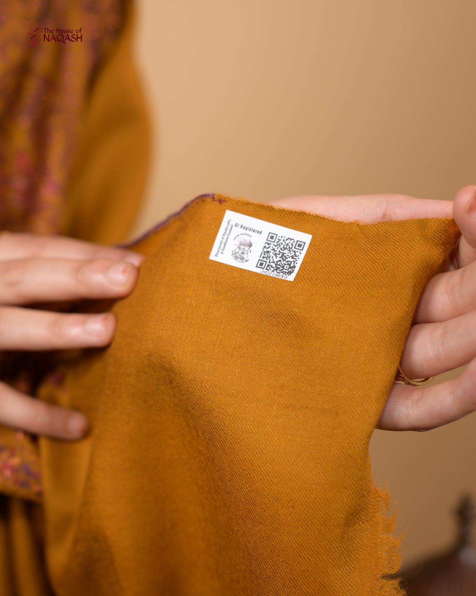 Mustarad Jama GI Pashmina Shawl