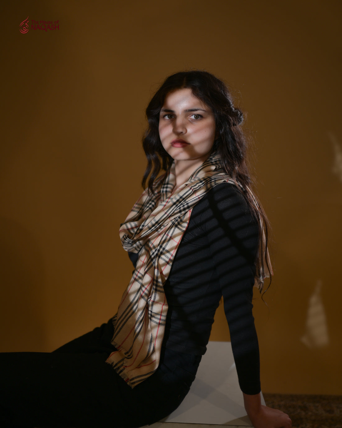 Golden Sand Wool Scarf
