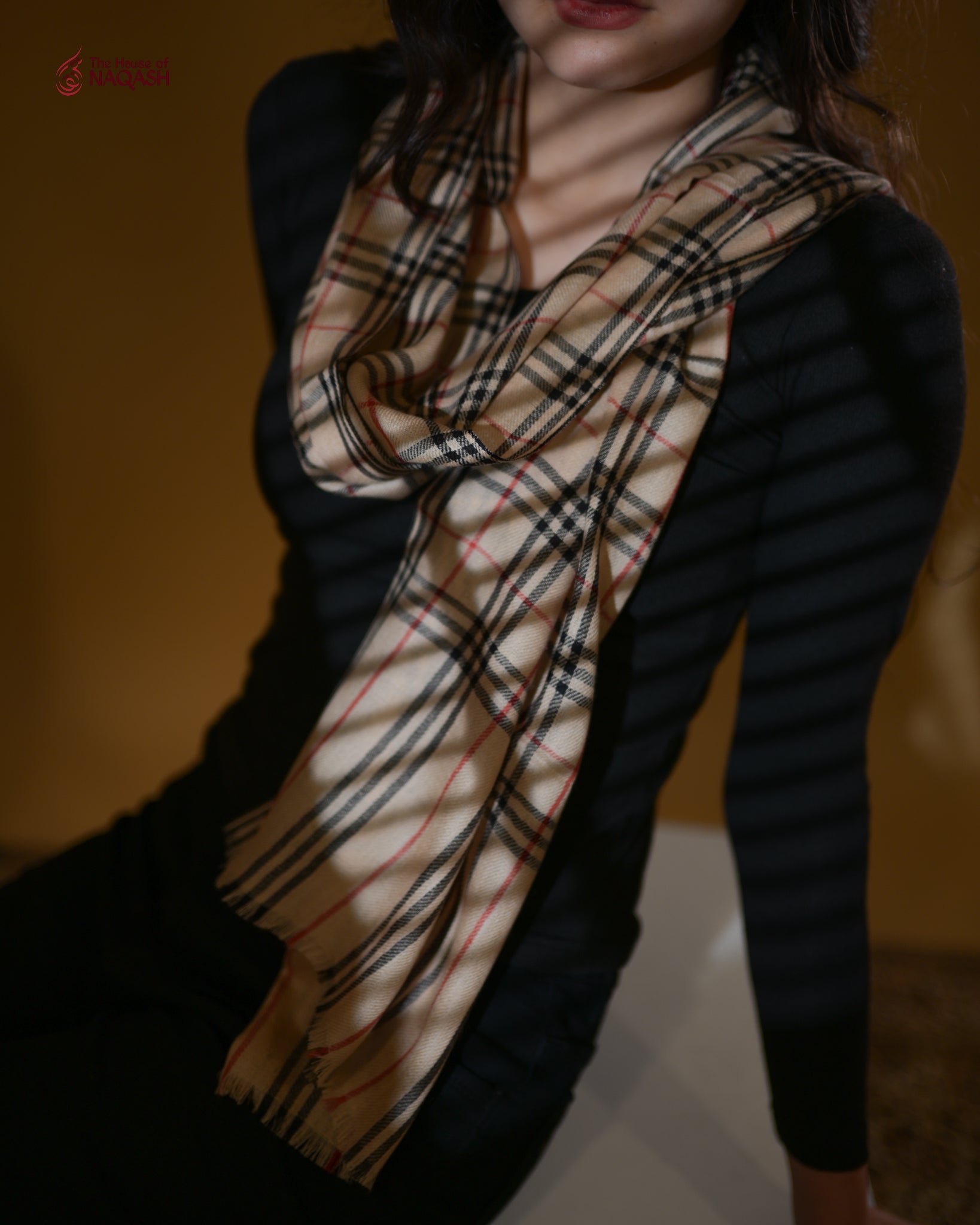 Golden Sand Wool Scarf