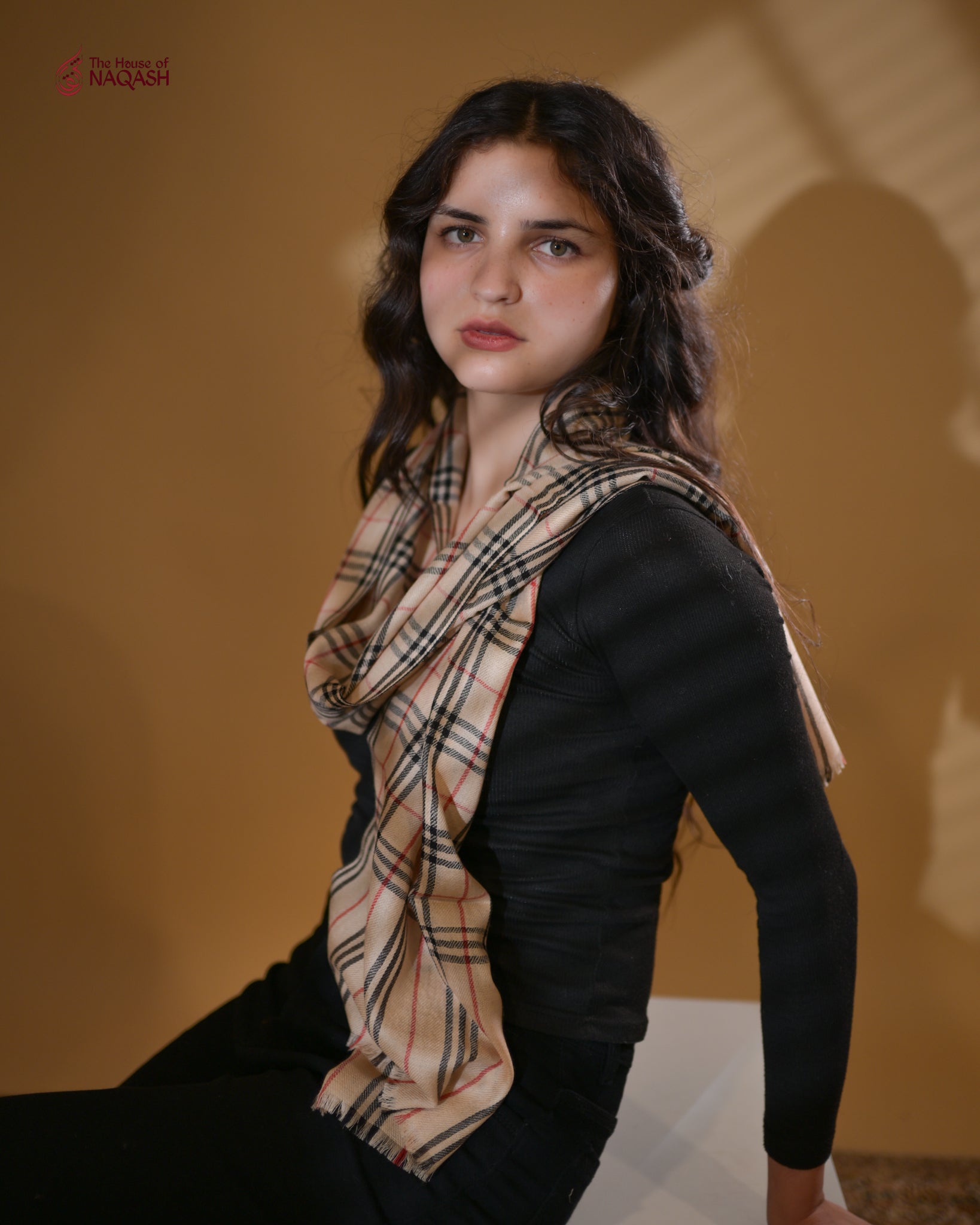 Golden Sand Wool Scarf