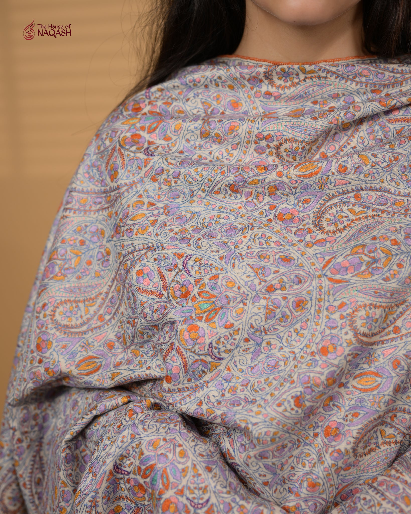 Threaded Grandeur GI Pashmina Jamawar Shawl