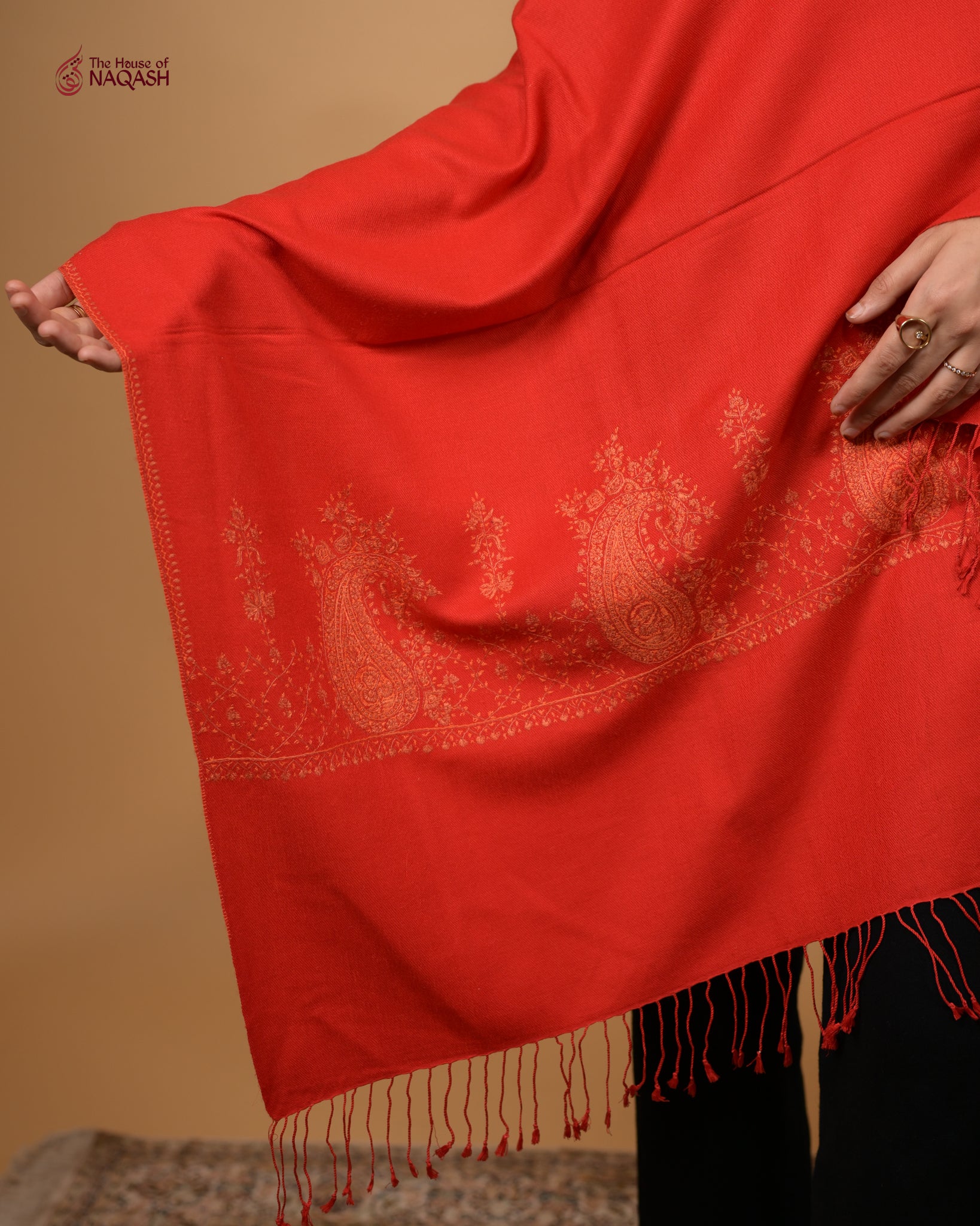 Vermilion Sindoor Aari Stole