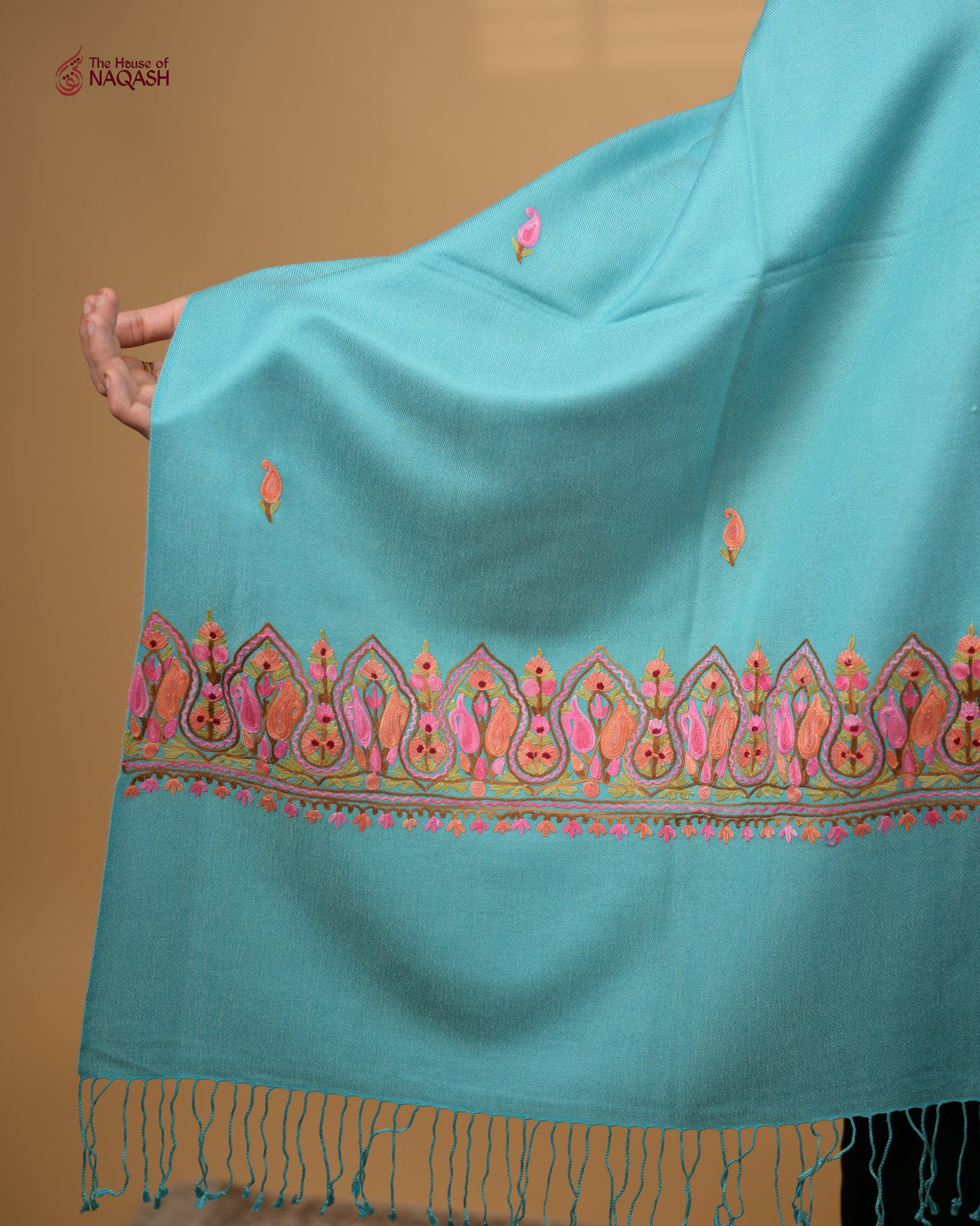 Blue Samudra Aari Stole