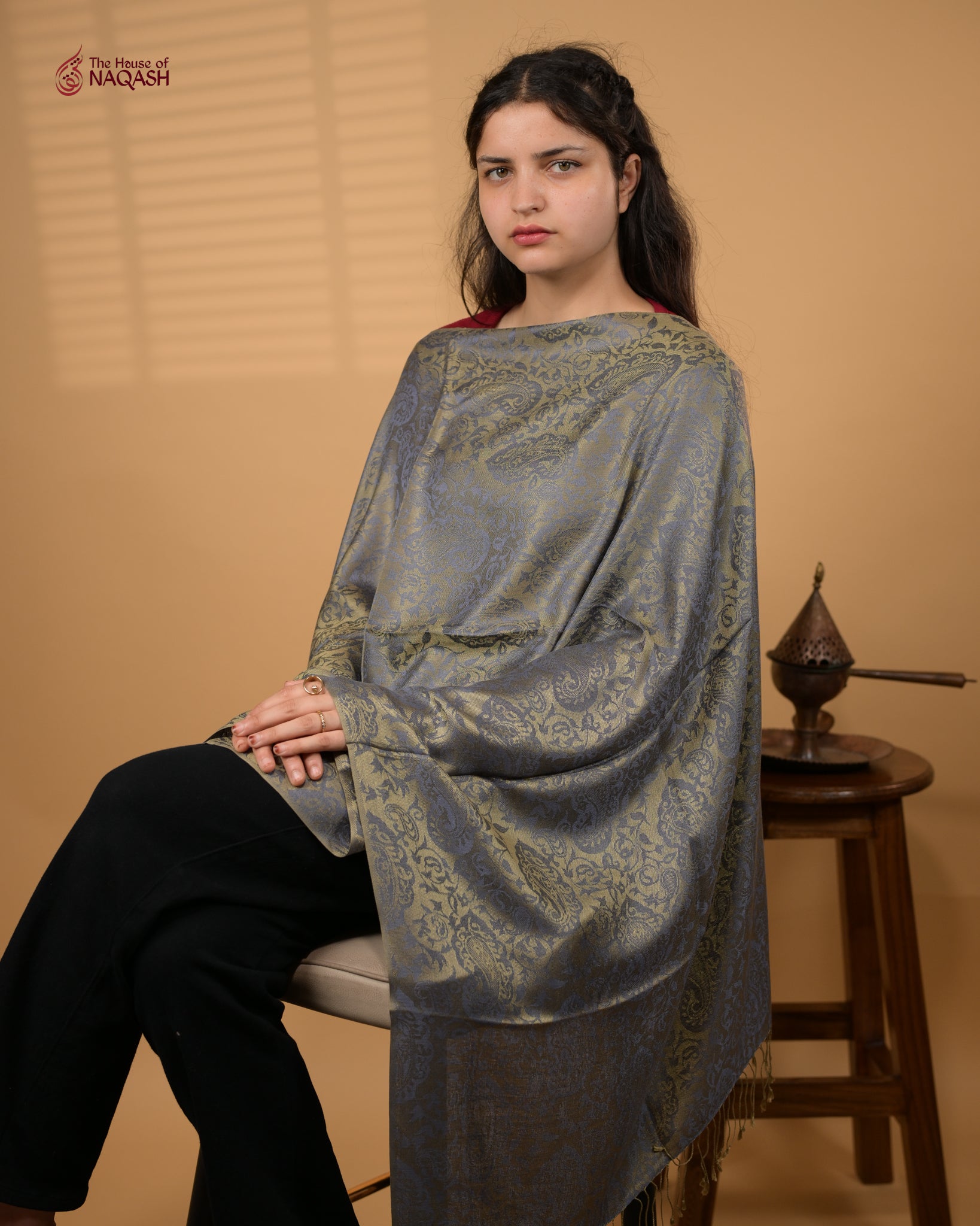 Pale Olive Drapery