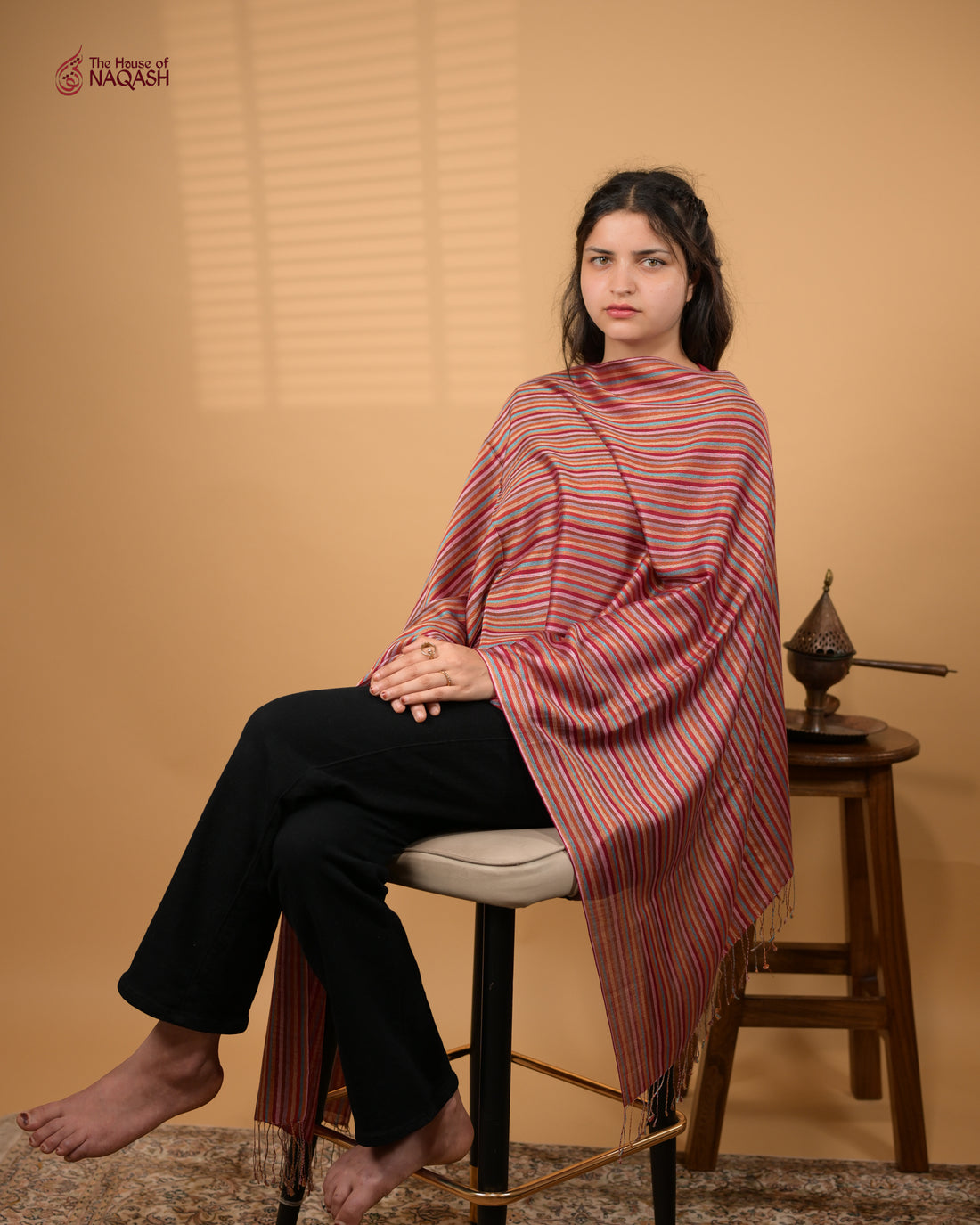 Prismatic Reverie Wool Stole