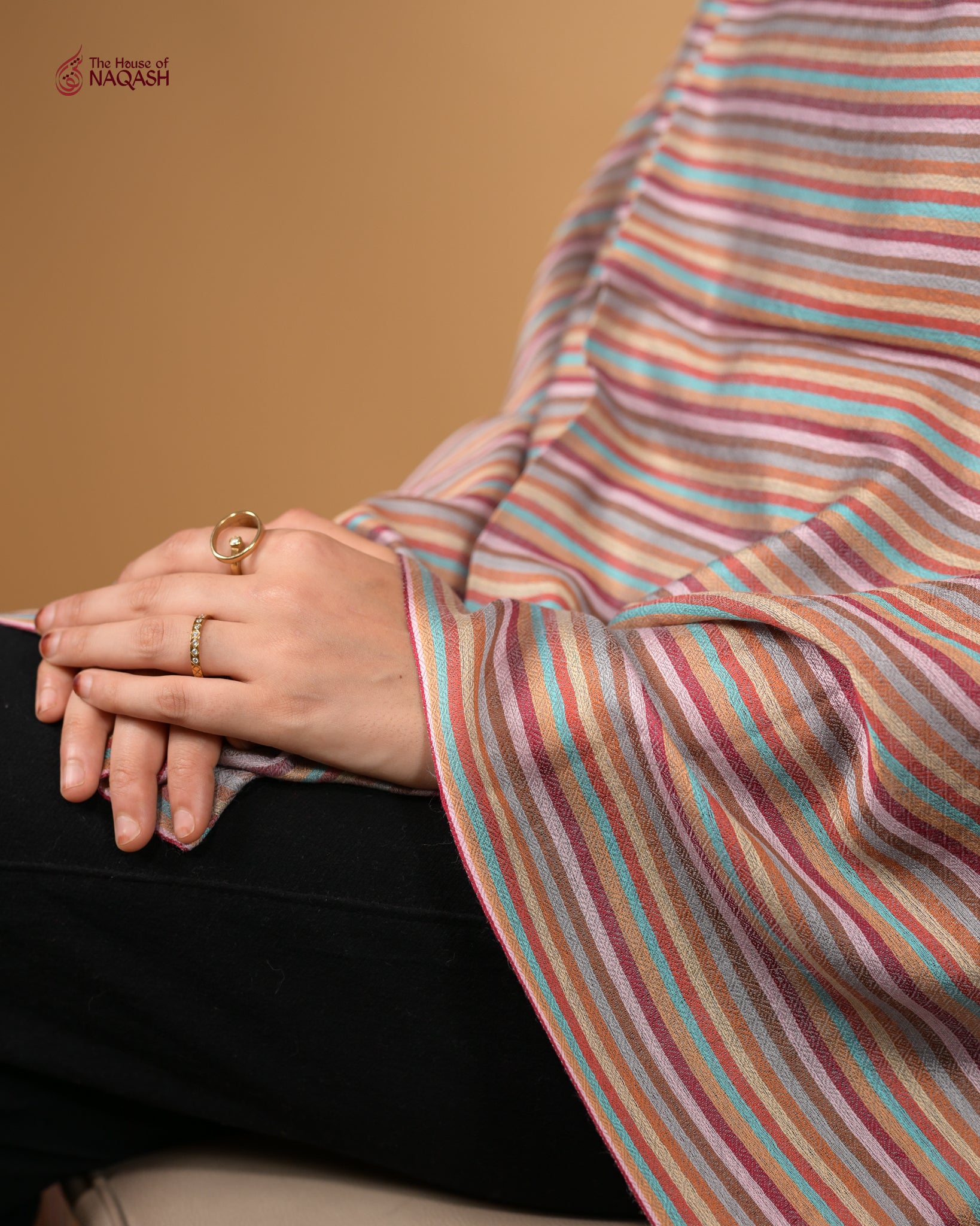 Vivid Mirage Wool Stole