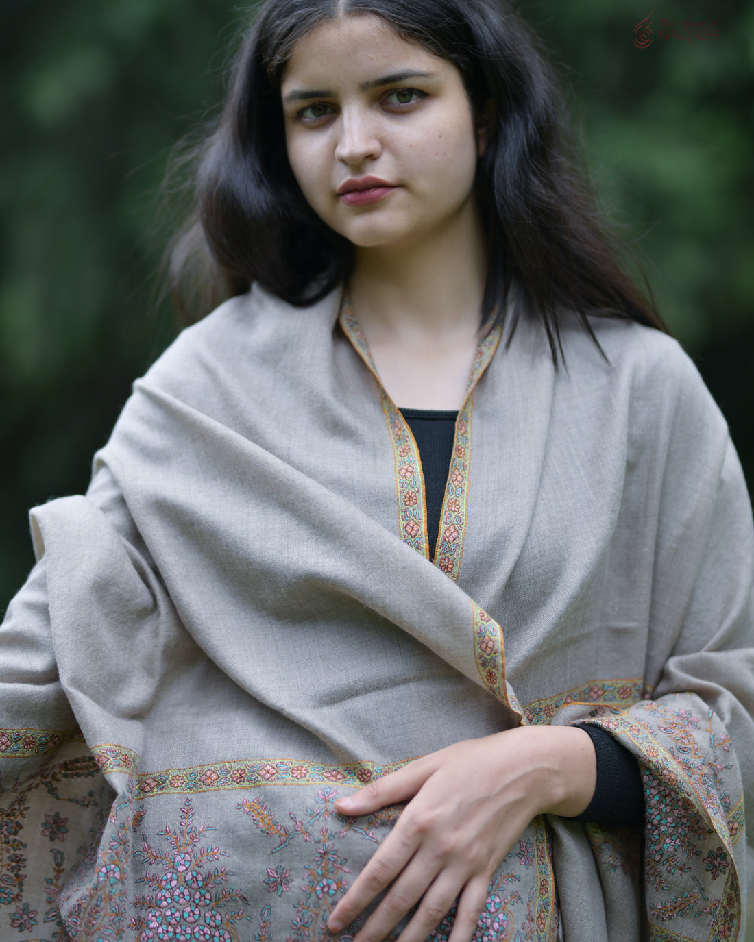 Beige Bliss GI Pashmina Shawl