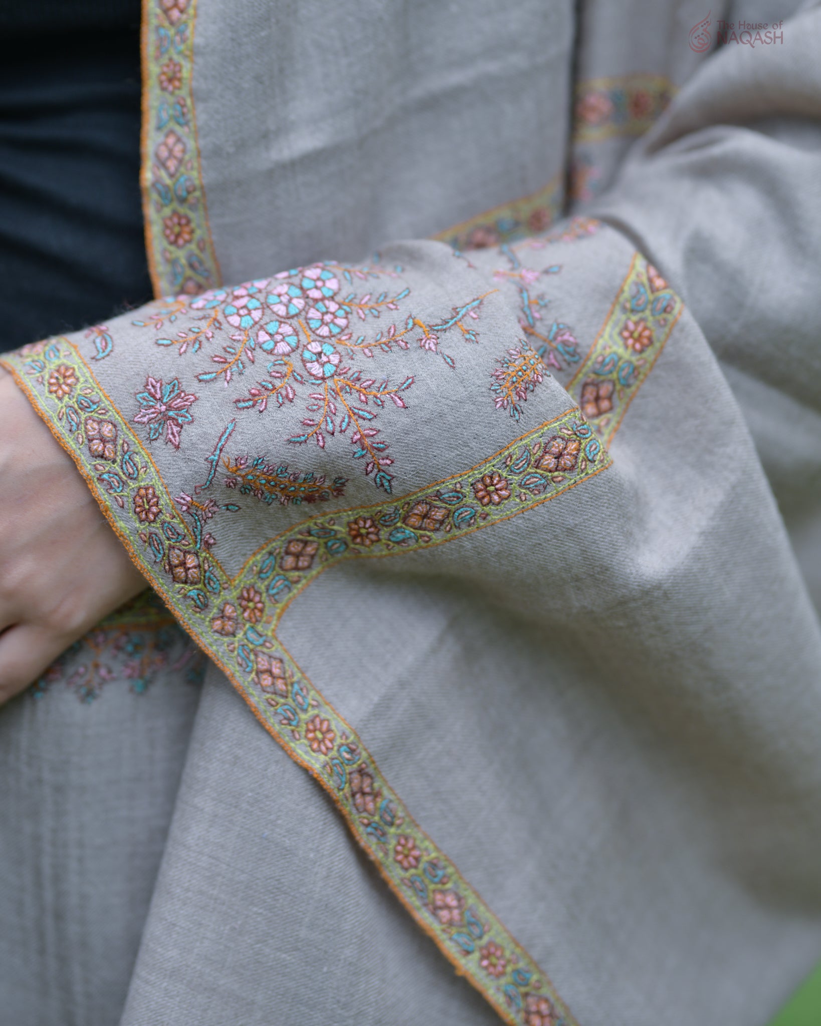 Beige Bliss GI Pashmina Shawl