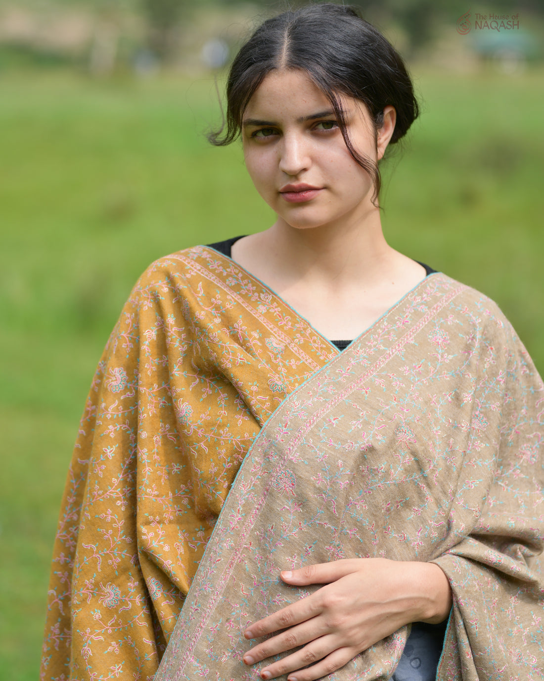 Two-in-One Reversible GI Pashmina Shawl