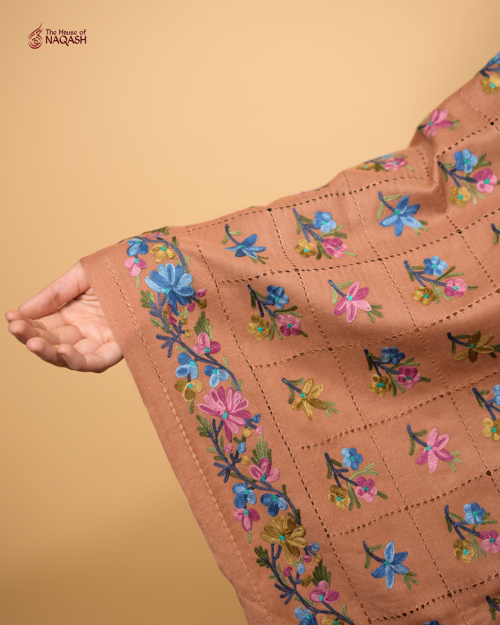 Saffron Ari Craft Stole