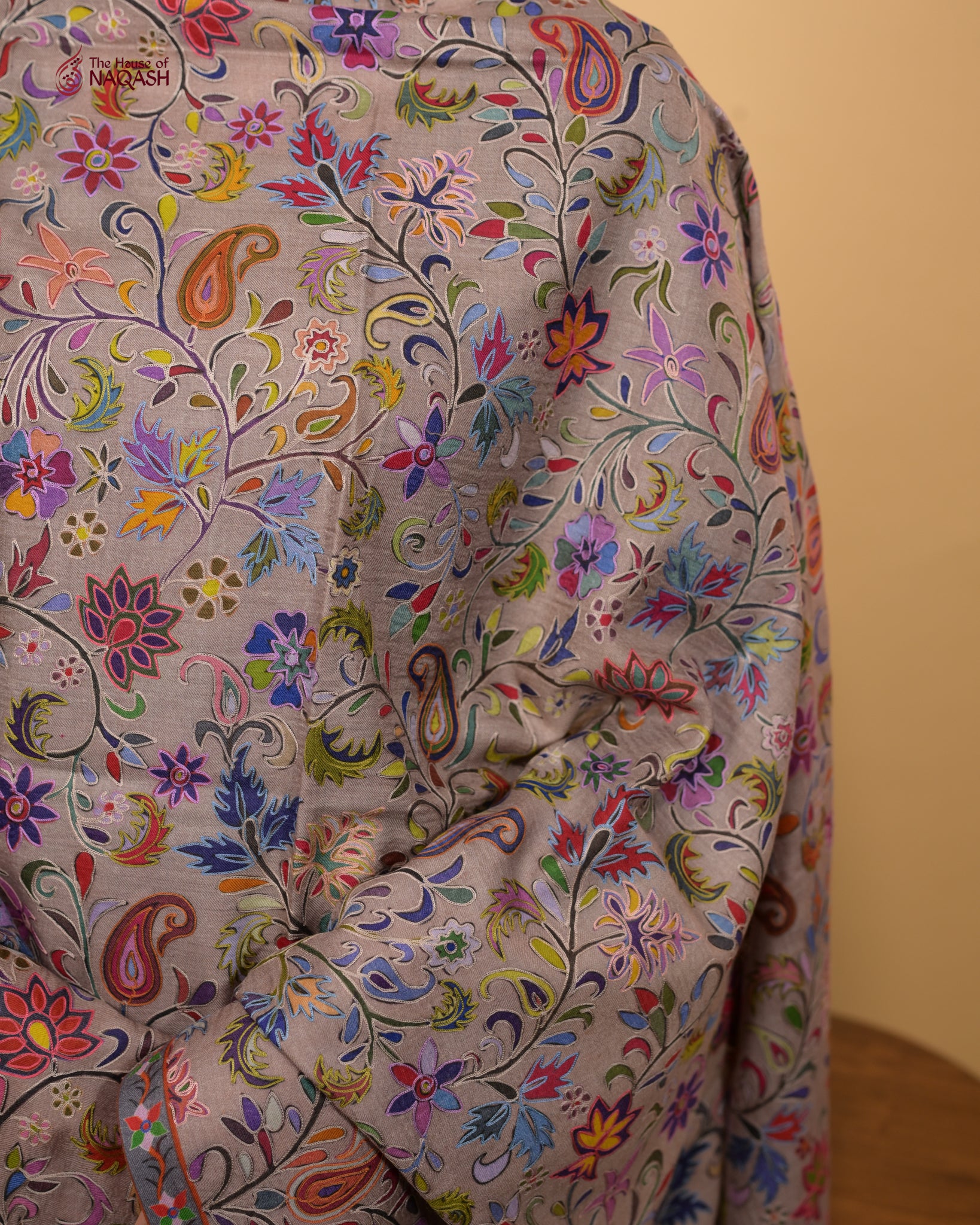 Floral Fresco Kalamkari Stole
