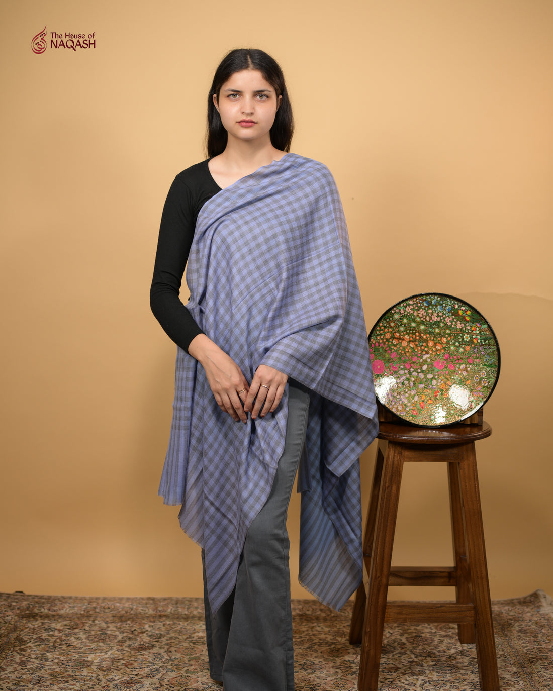 Lavender Lattice Stole