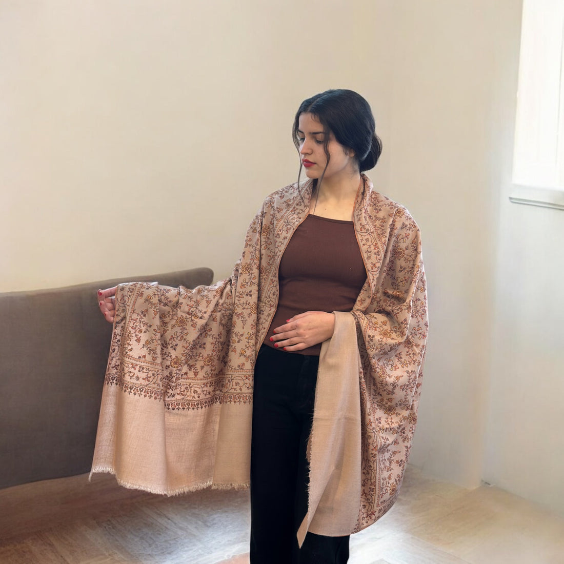 Pure Serenity Handmade Pashmina Shawl