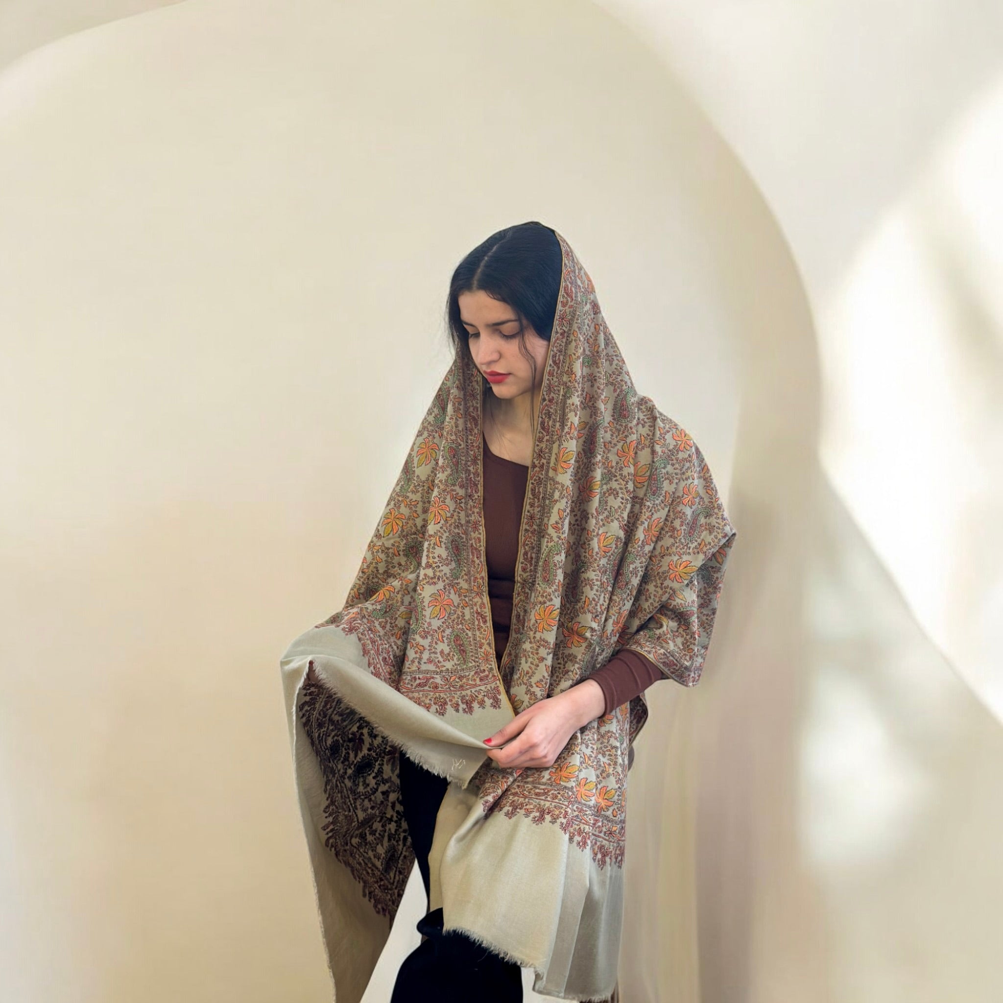 Natural Elegance Handmade Pashmina Shawl