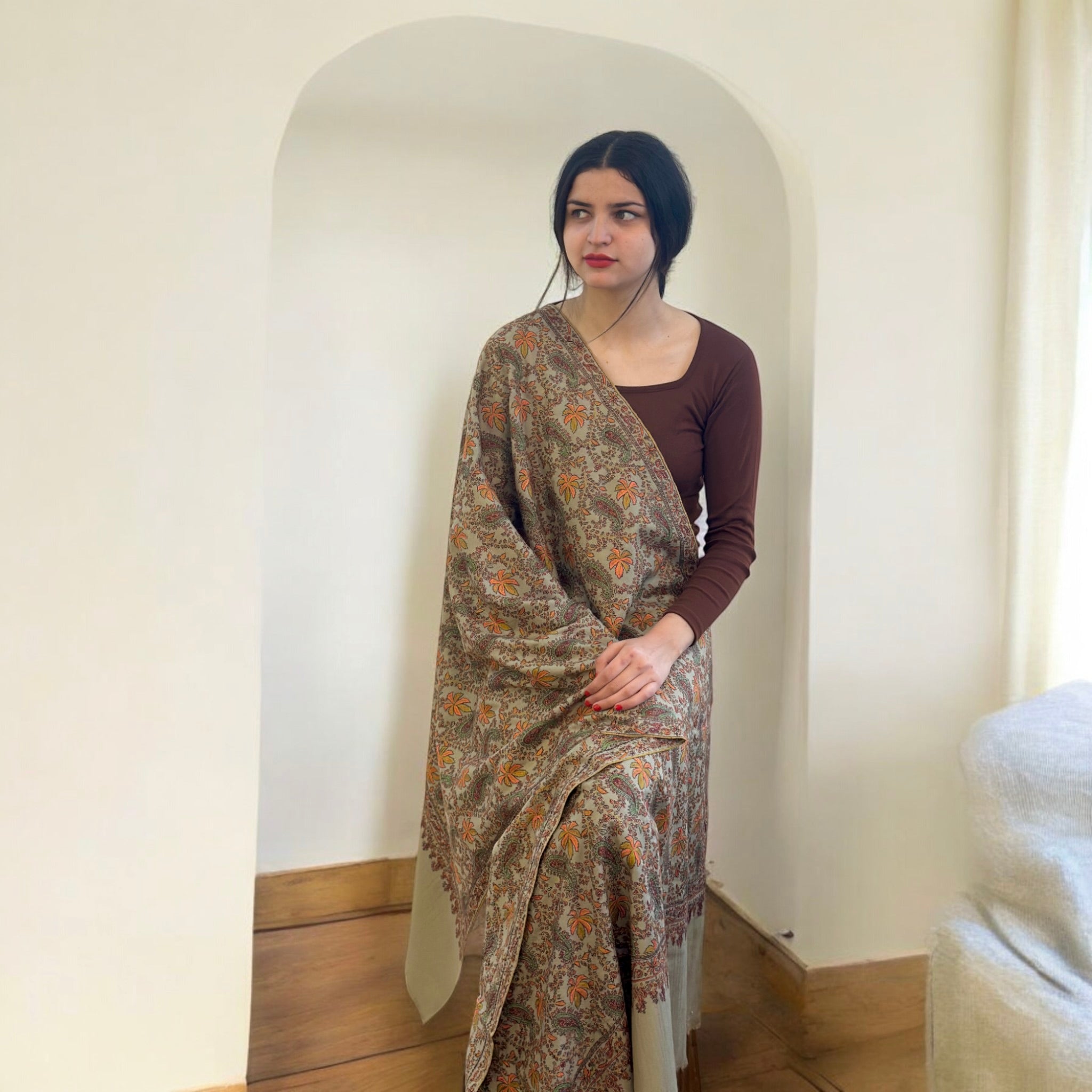 Natural Elegance Handmade Pashmina Shawl