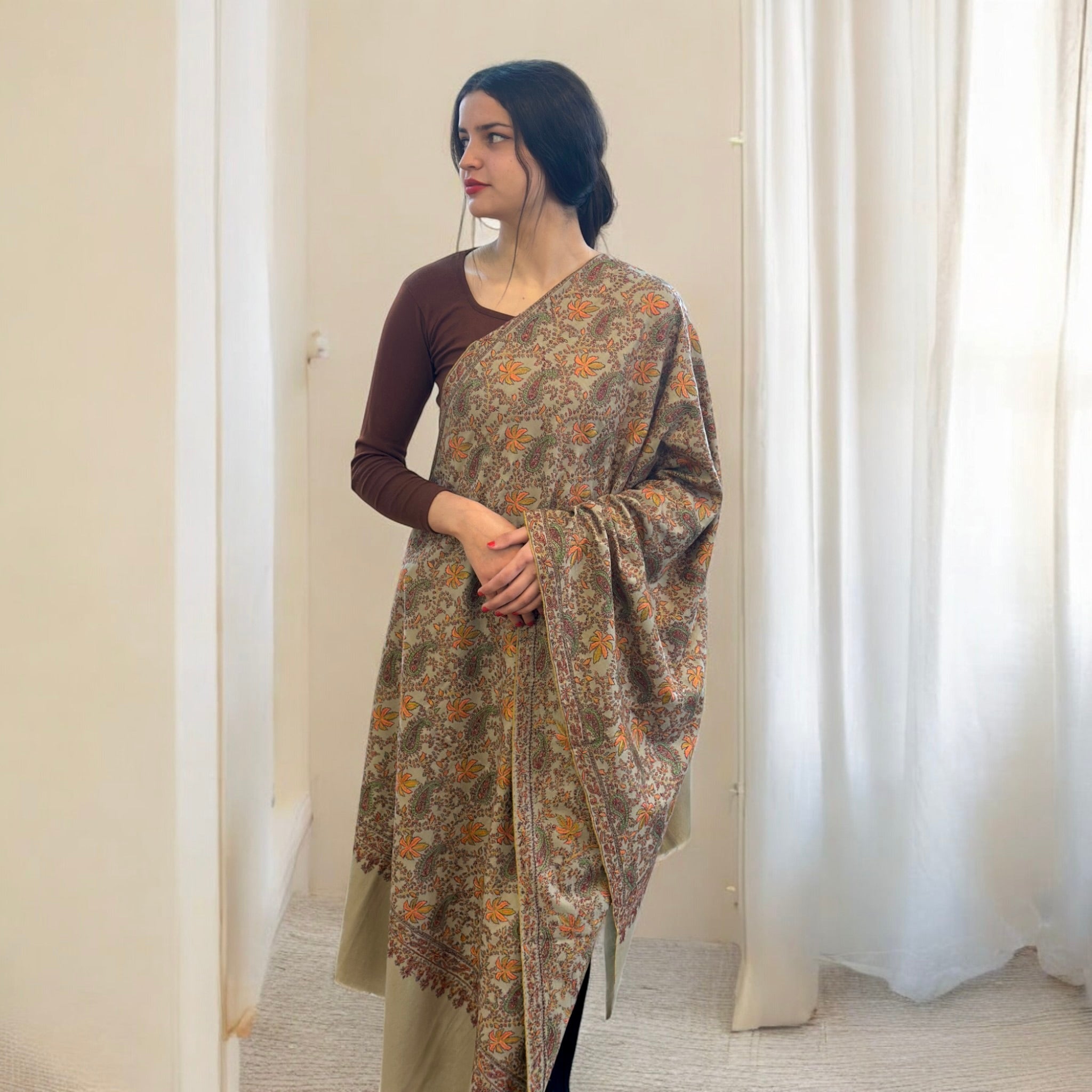 Natural Elegance Handmade Pashmina Shawl