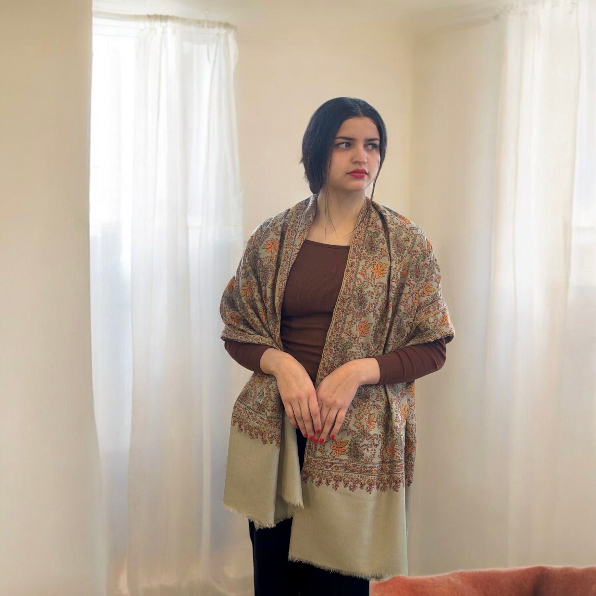 Natural Elegance Handmade Pashmina Shawl