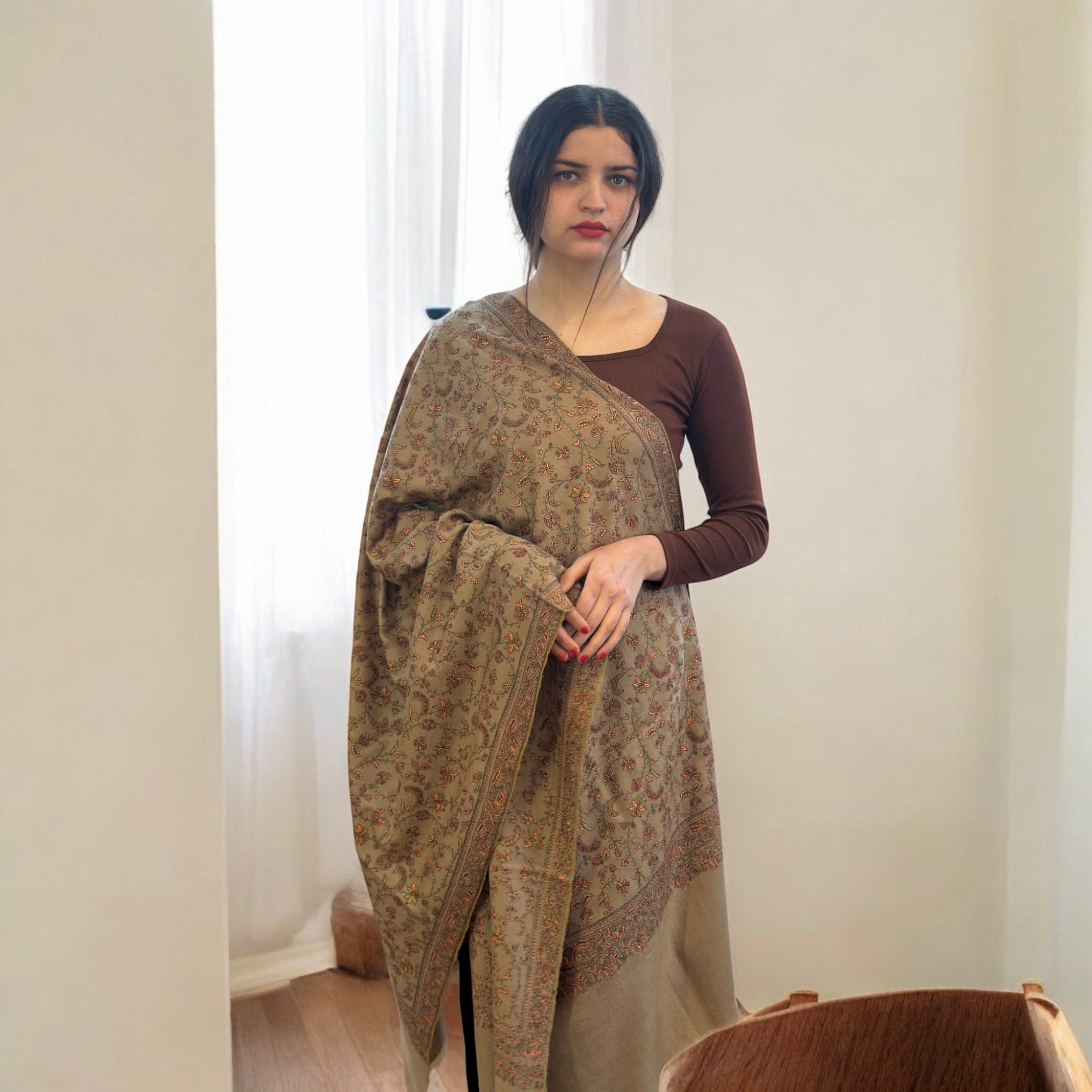 Royal Heritage Handmade Artisan Pashmina Shawl