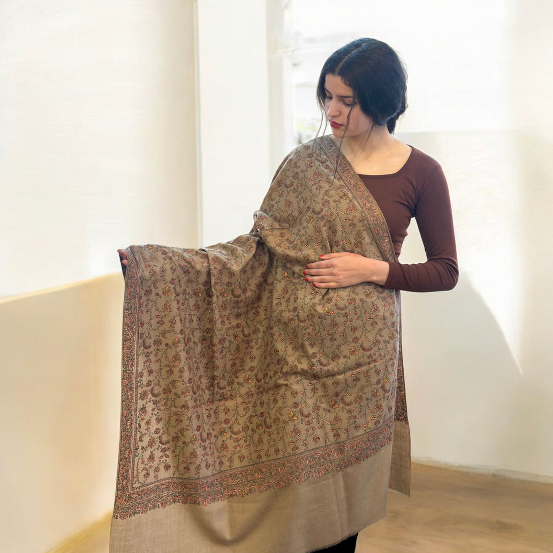 Royal Heritage Handmade Artisan Pashmina Shawl