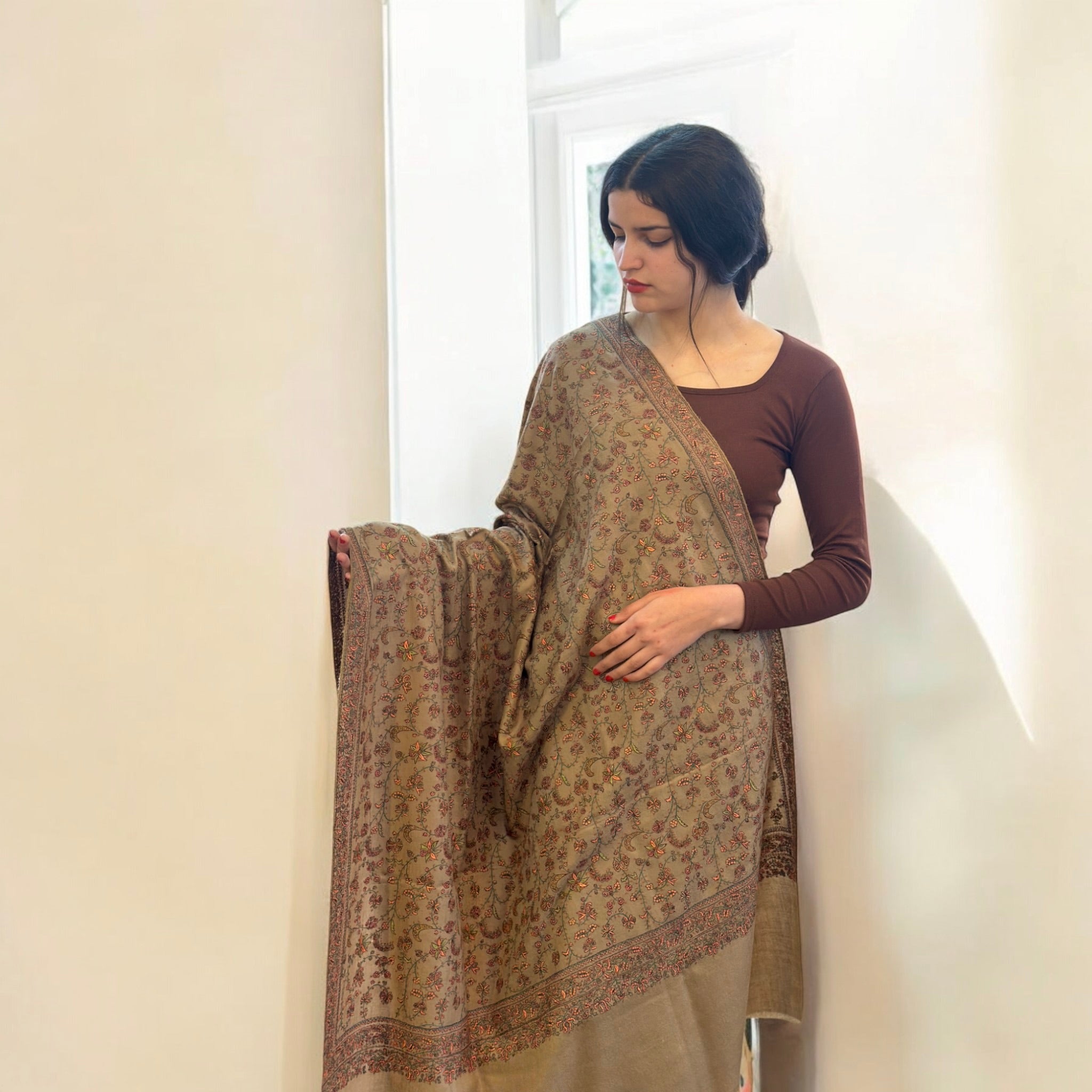 Royal Heritage Handmade Artisan Pashmina Shawl