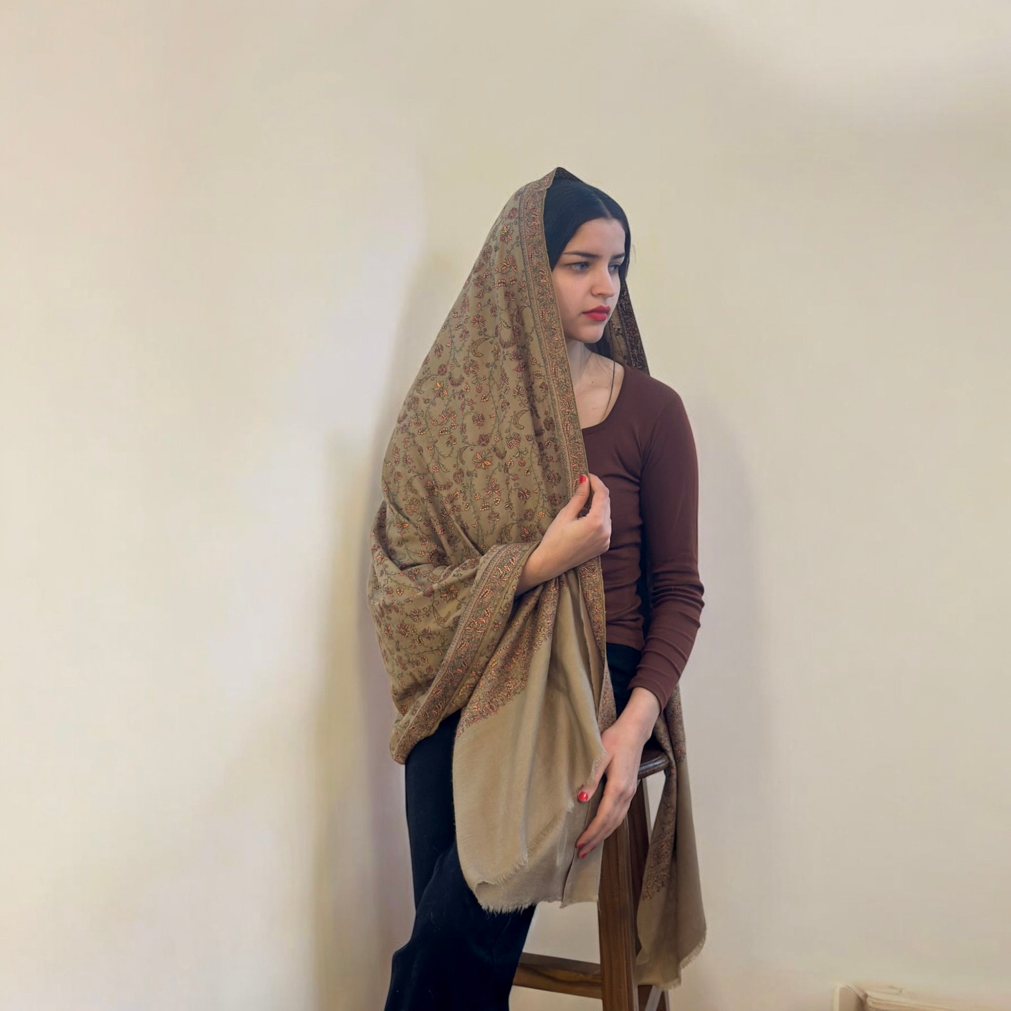 Royal Heritage Handmade Artisan Pashmina Shawl