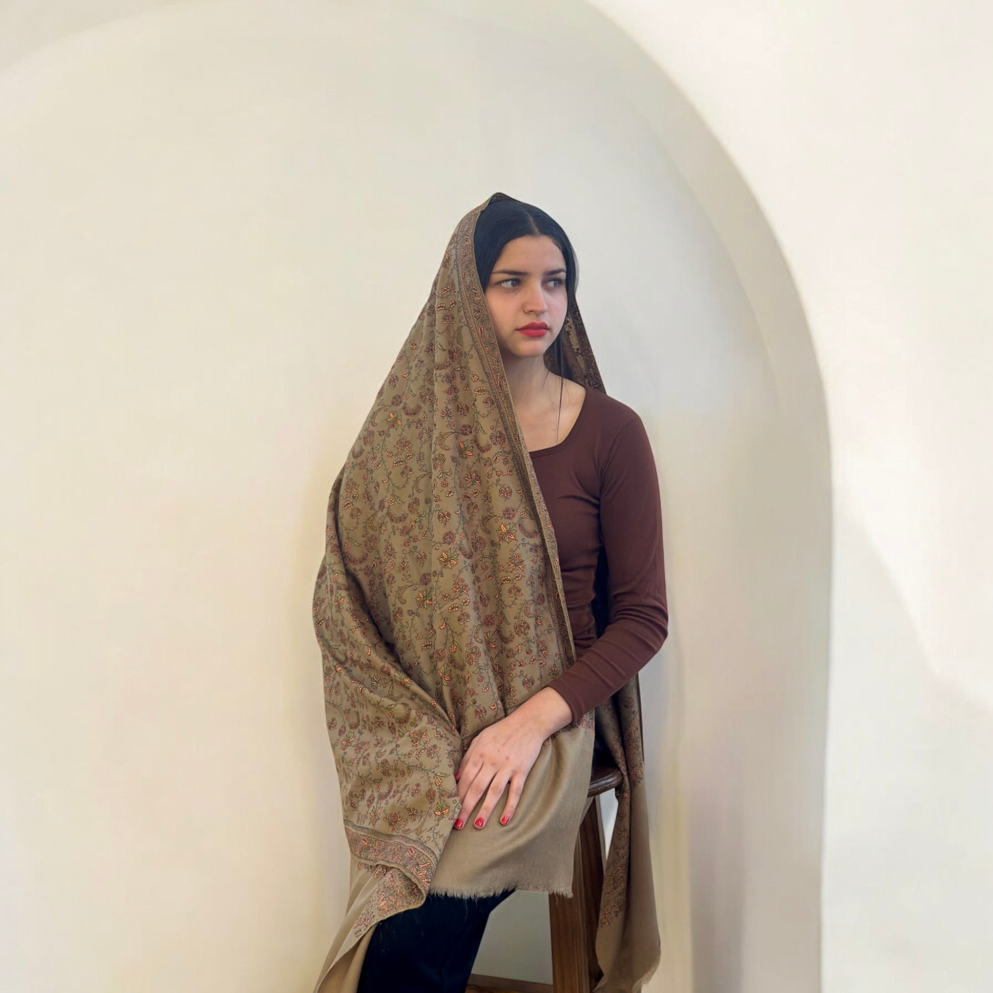 Royal Heritage Handmade Artisan Pashmina Shawl