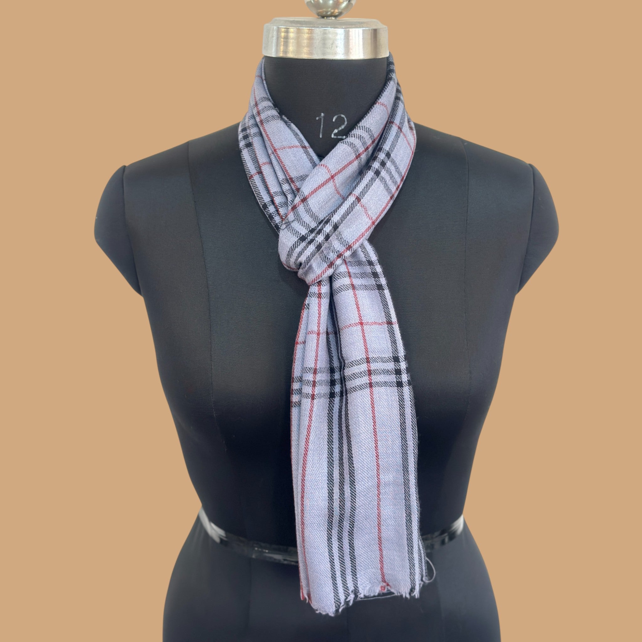 Midnight Indigo Wool Scarf